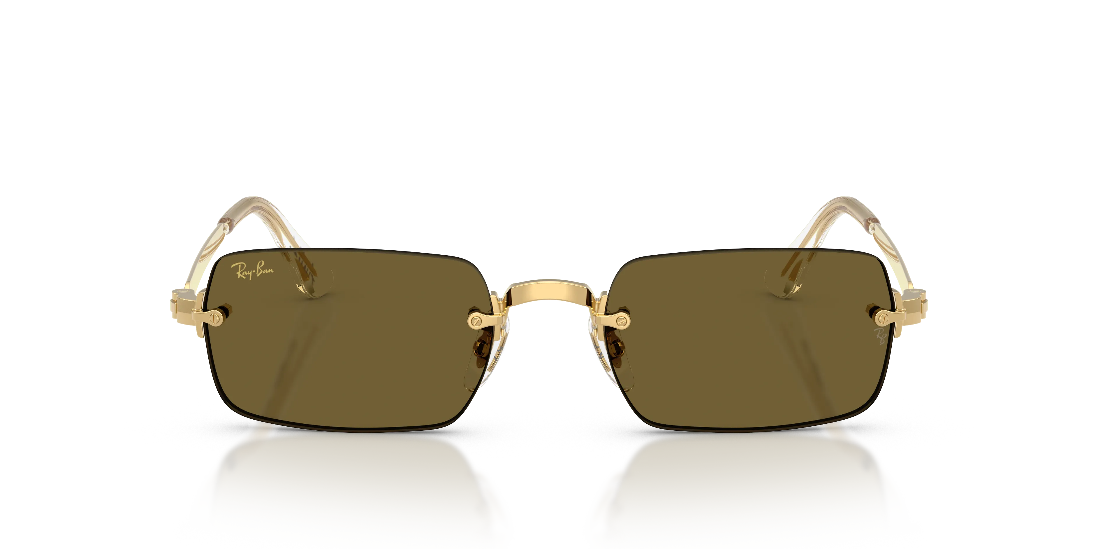 Ray - Ban A$AP Rocky RB3928 001/73 Occhiali da sole Metallo Oro Marrone Rotonda Normale - immagine 3