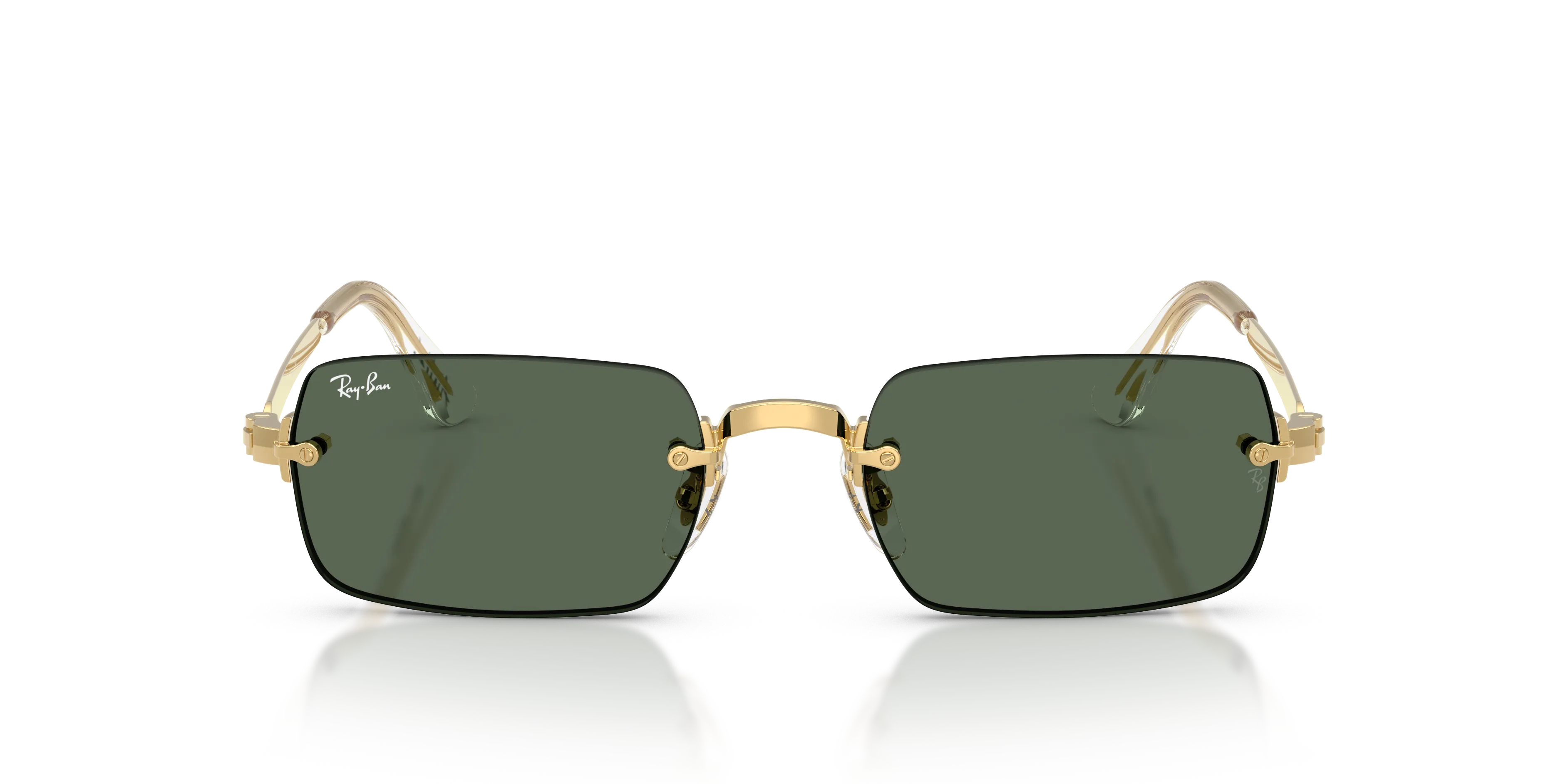 Ray - Ban A$AP Rocky RB3928 001/71 Occhiali da sole Metallo Oro Verde Rotonda Normale - immagine 3