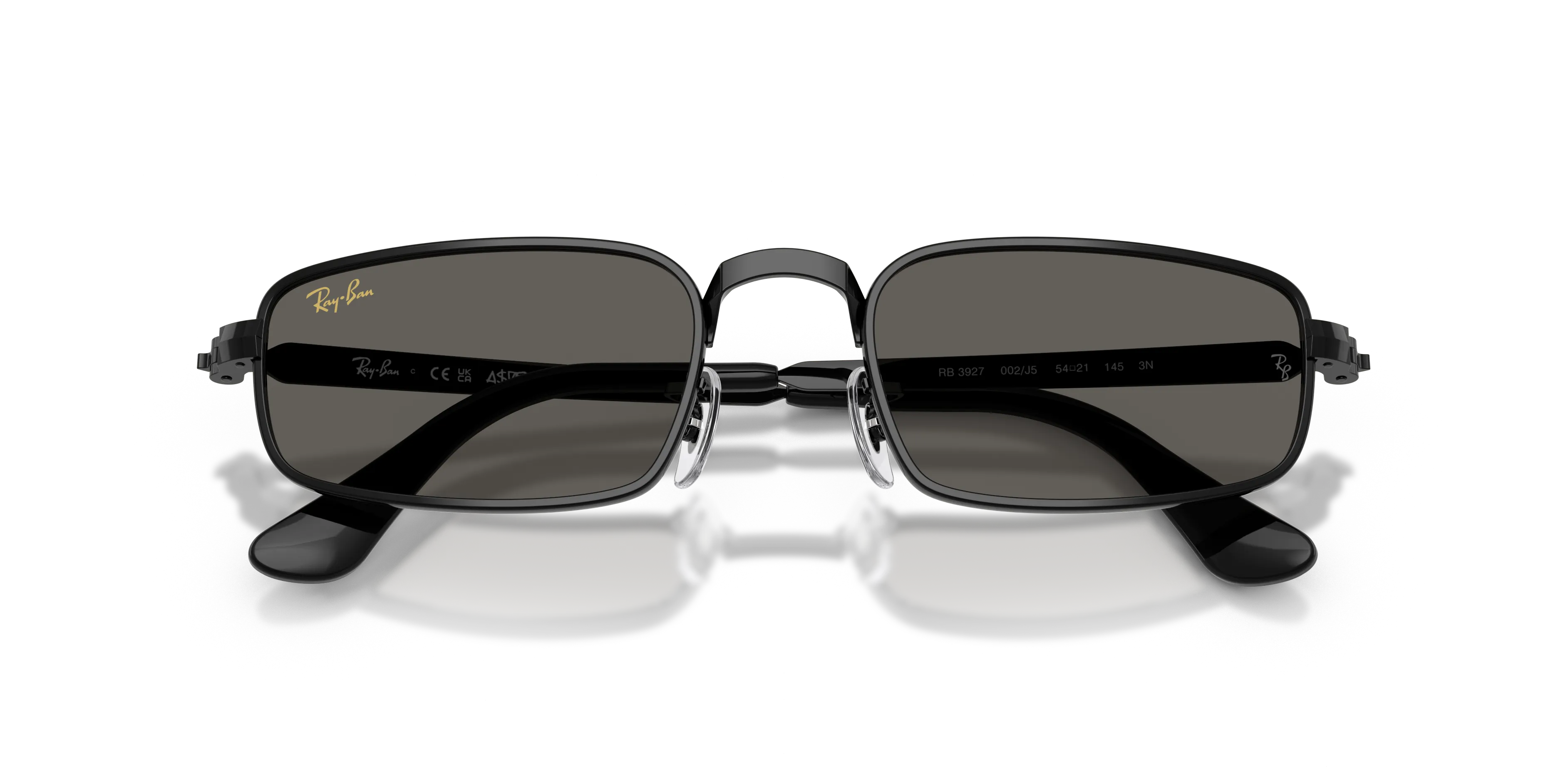 Ray - Ban A$AP Rocky RB3927 002/J5 Occhiali da sole Metallo Nero Grigio Pillow Normale - immagine 2