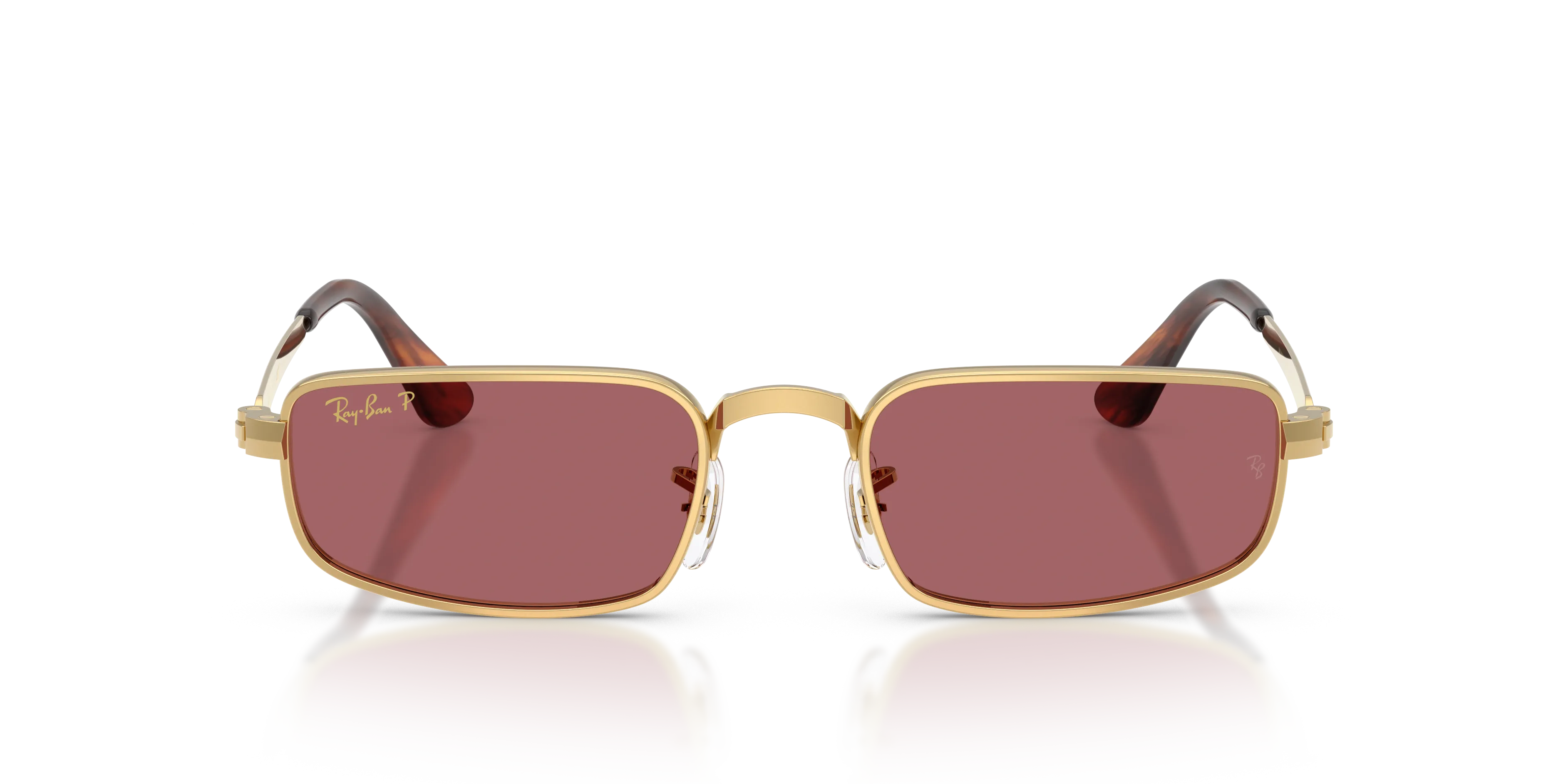 Ray - Ban A$AP Rocky RB3927 001/AF Occhiali da sole Metallo Oro Viola Pillow Polarizzata - immagine 3