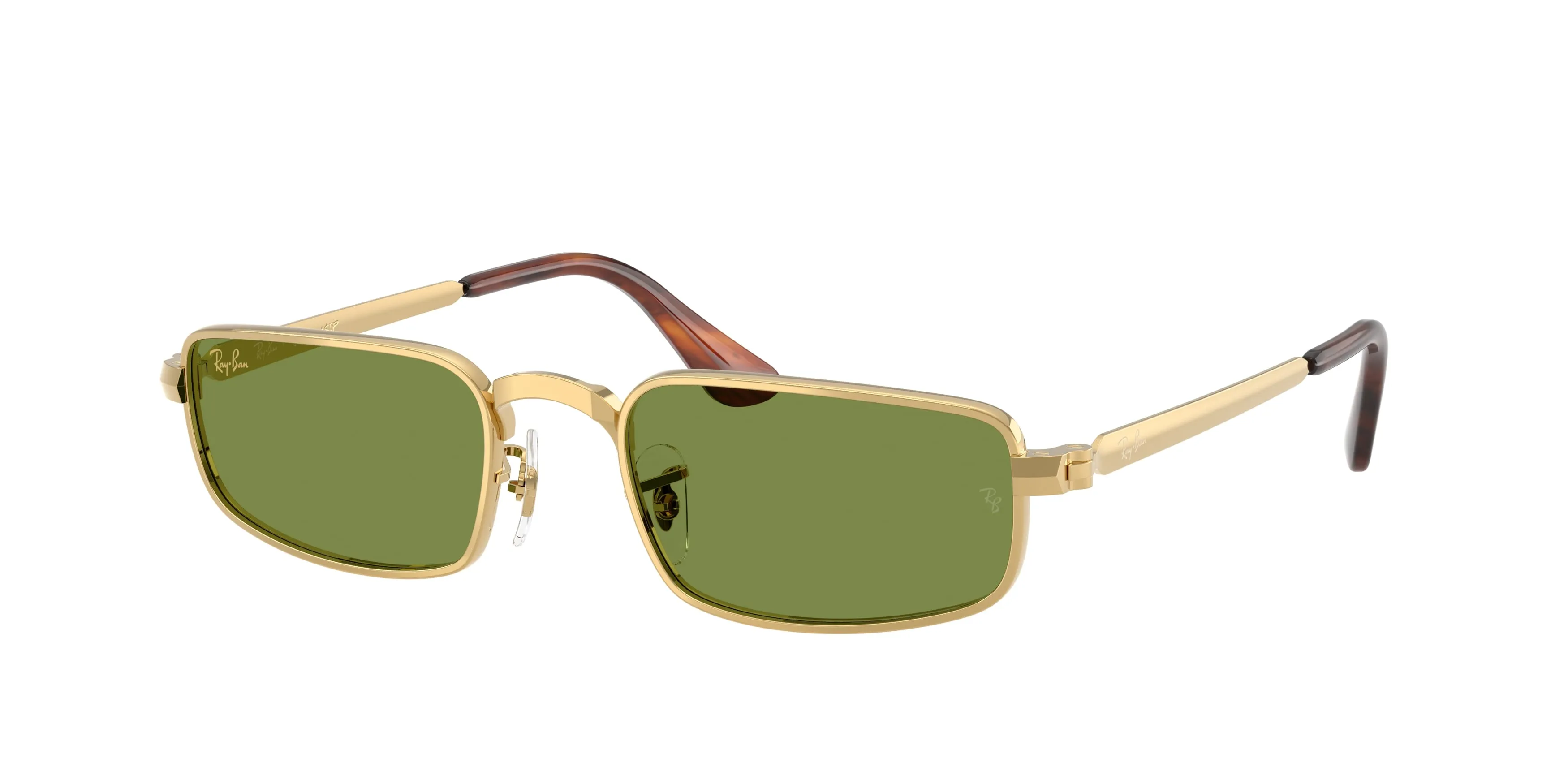 Ray - Ban A$AP Rocky RB3927 001/4E Occhiali da sole Metallo Oro Verde Pillow Normale - immagine 1