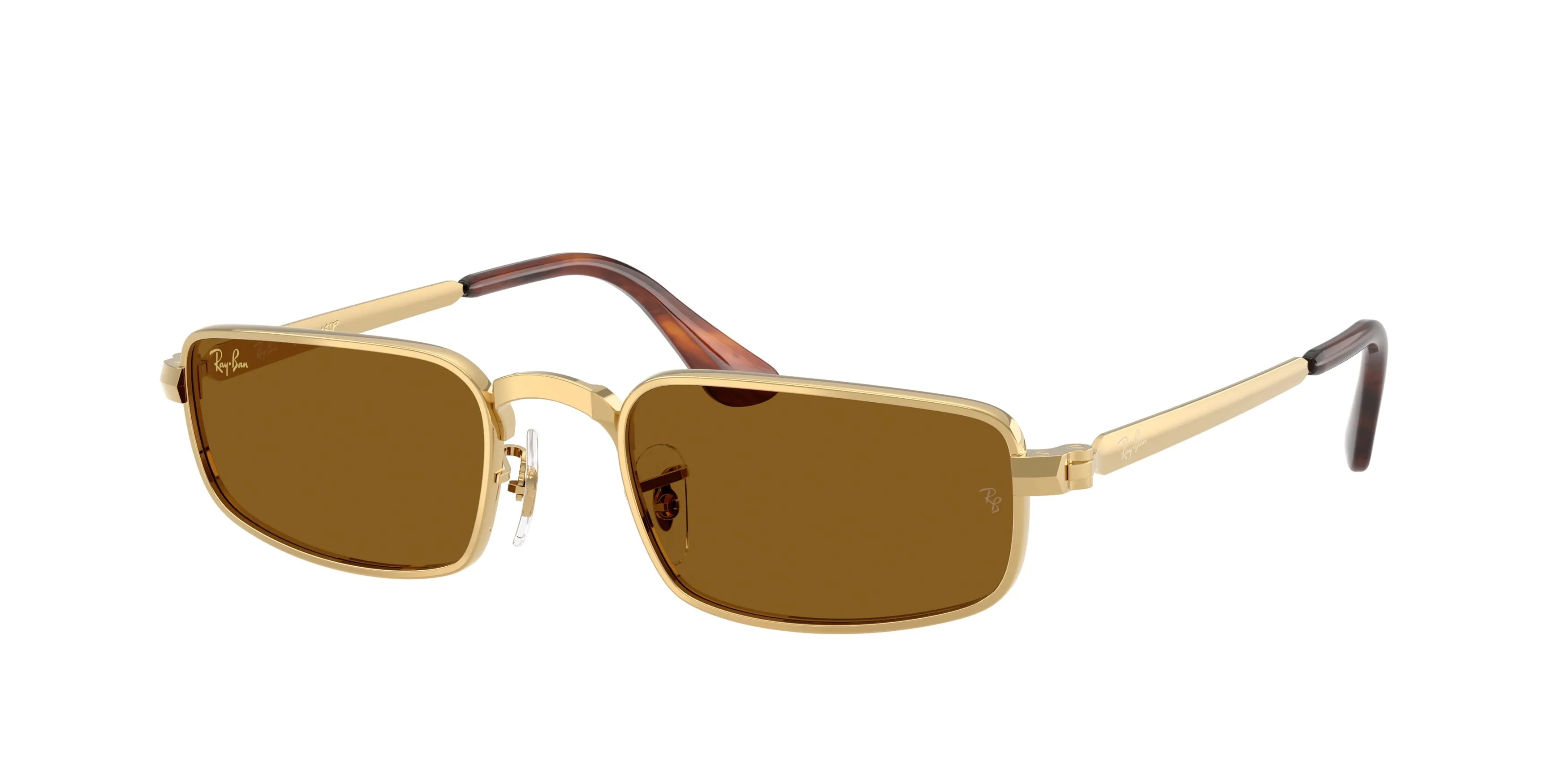 Ray - Ban A$AP Rocky RB3927 001/33 Occhiali da sole Metallo Oro Marrone Pillow Normale - immagine 1