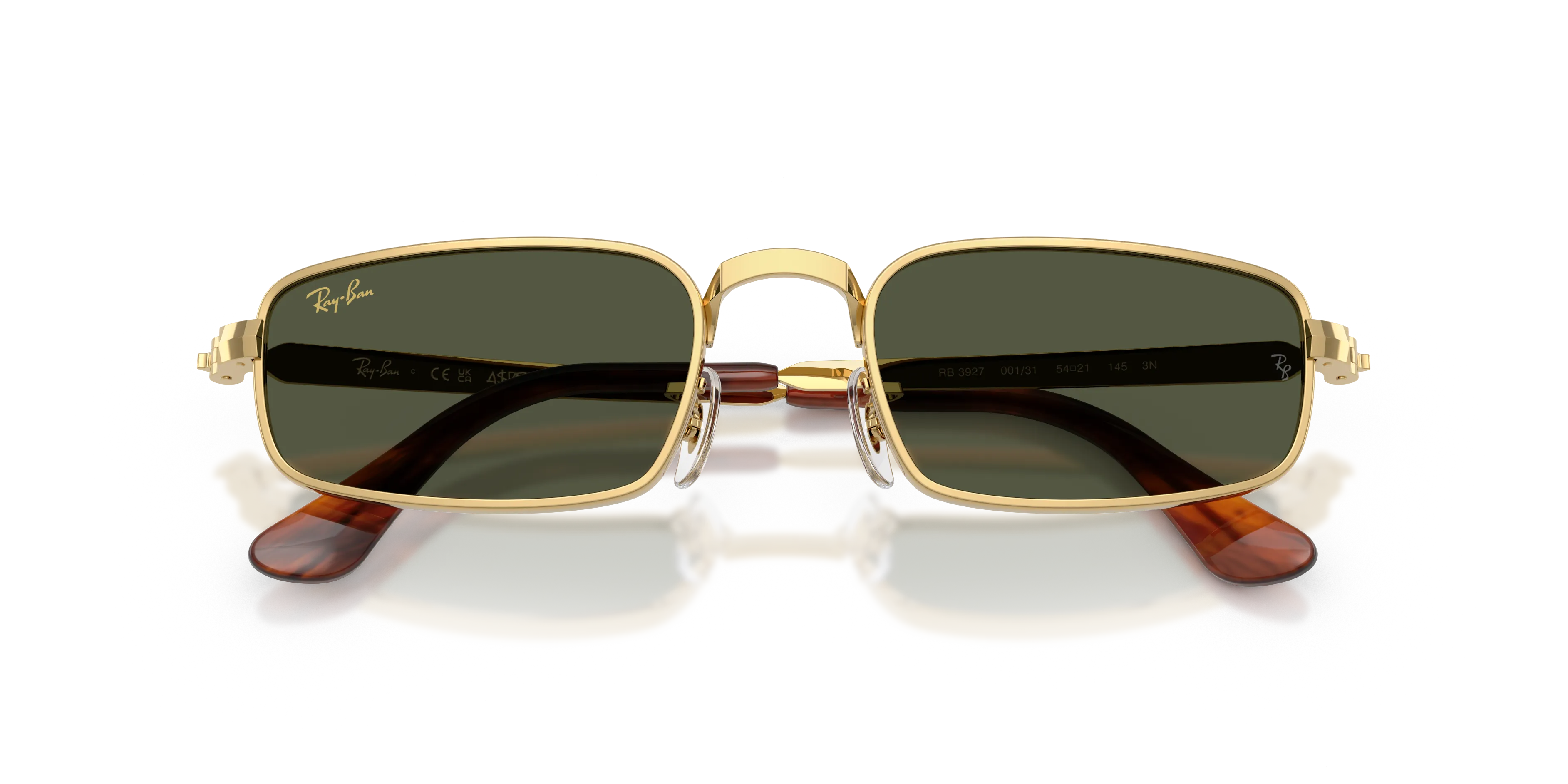 Ray - Ban A$AP Rocky RB3927 001/31 Occhiali da sole Metallo Oro Verde Pillow Normale - immagine 2