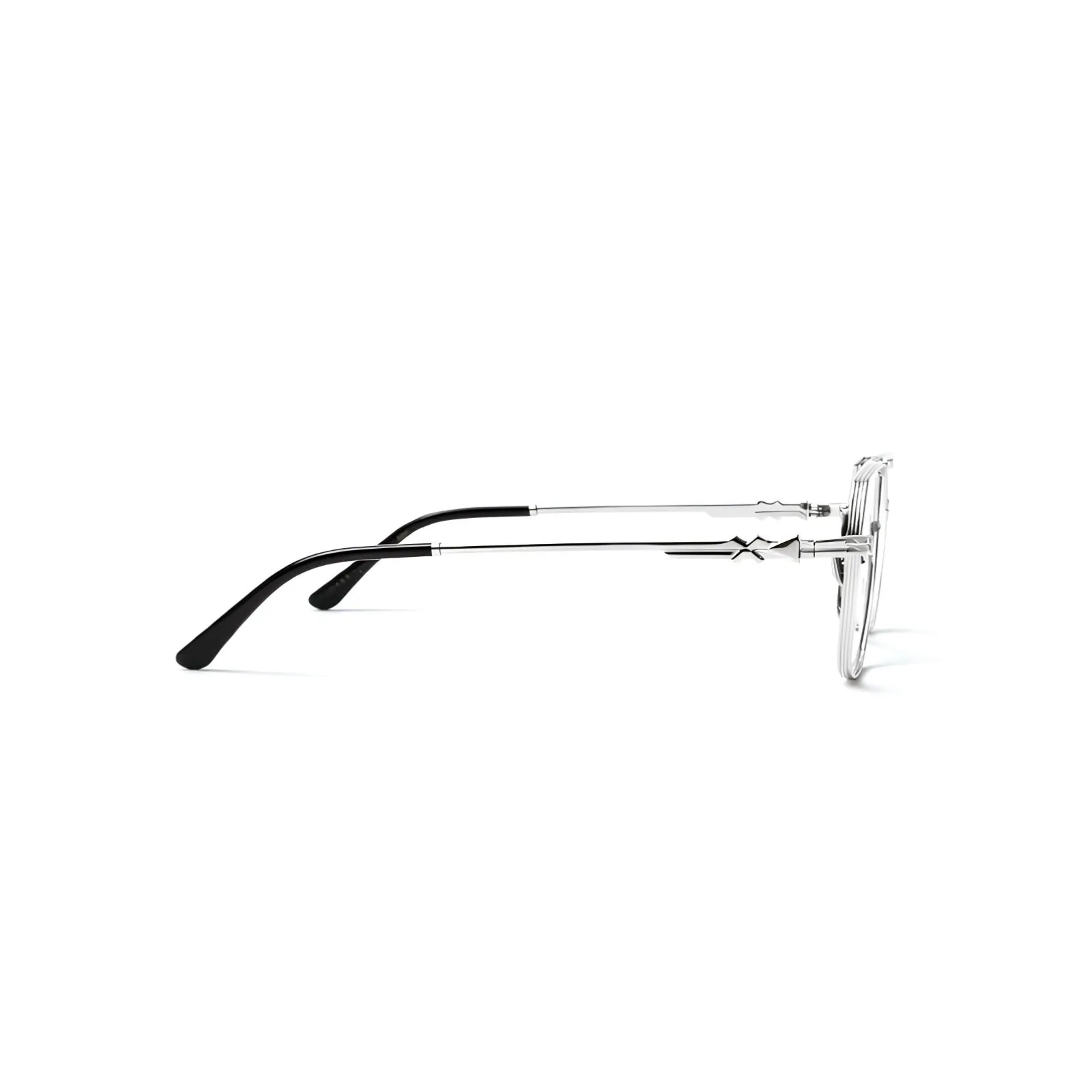 XLAB Cefalonia Occhiali da sole Metallo Argento Fumo Squadrata Polarizzata - immagine 3