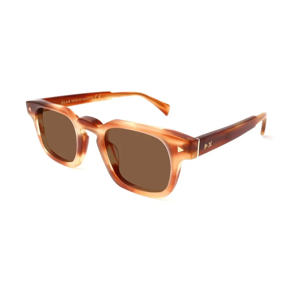 XLAB St.Martin Occhiali da sole Acetato Miele Verde G15 Squadrata Polarizzata - immagine 1