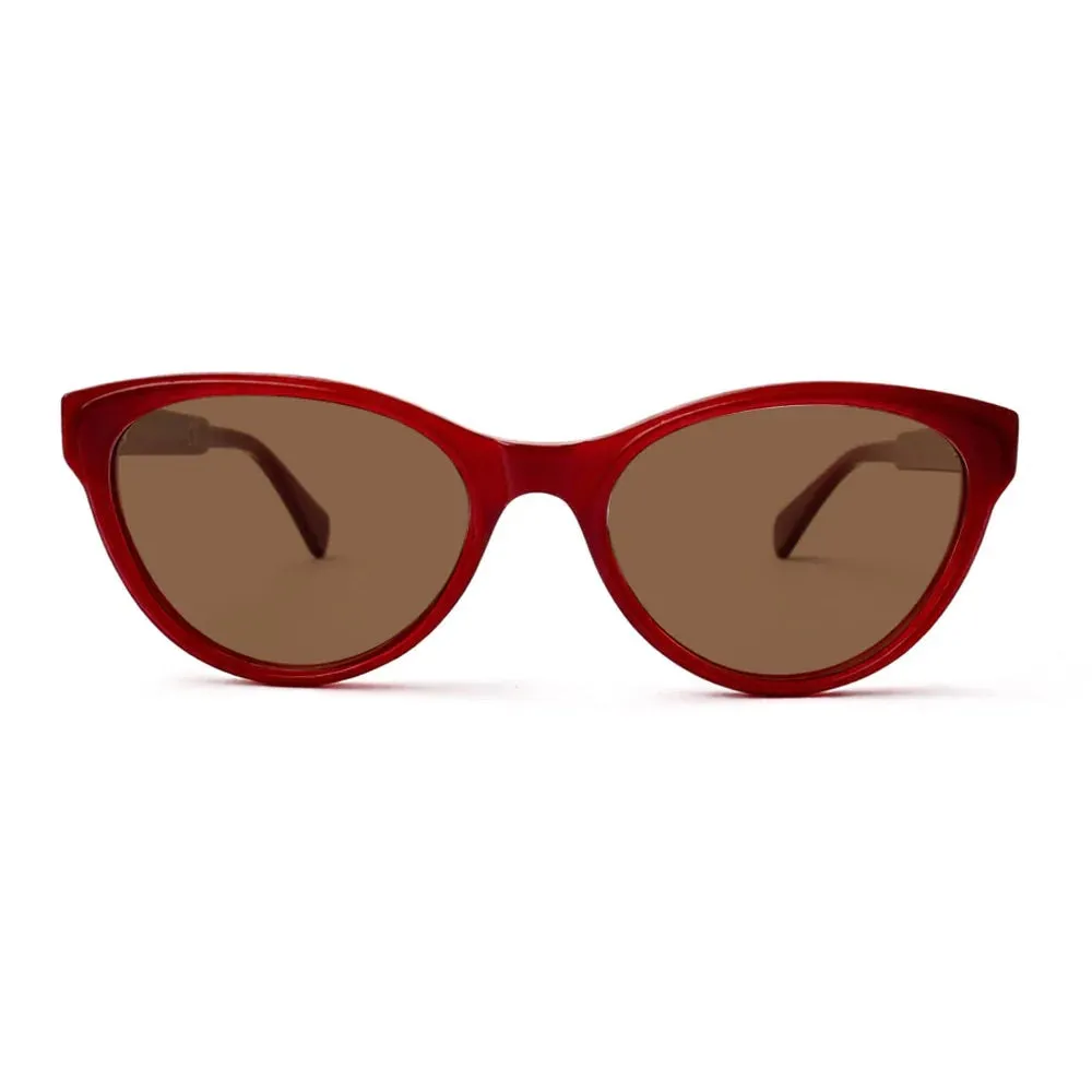 XLAB New guinea Occhiali da sole Acetato Tartaruga Verde G15 Cat Eye Polarizzata - immagine 2