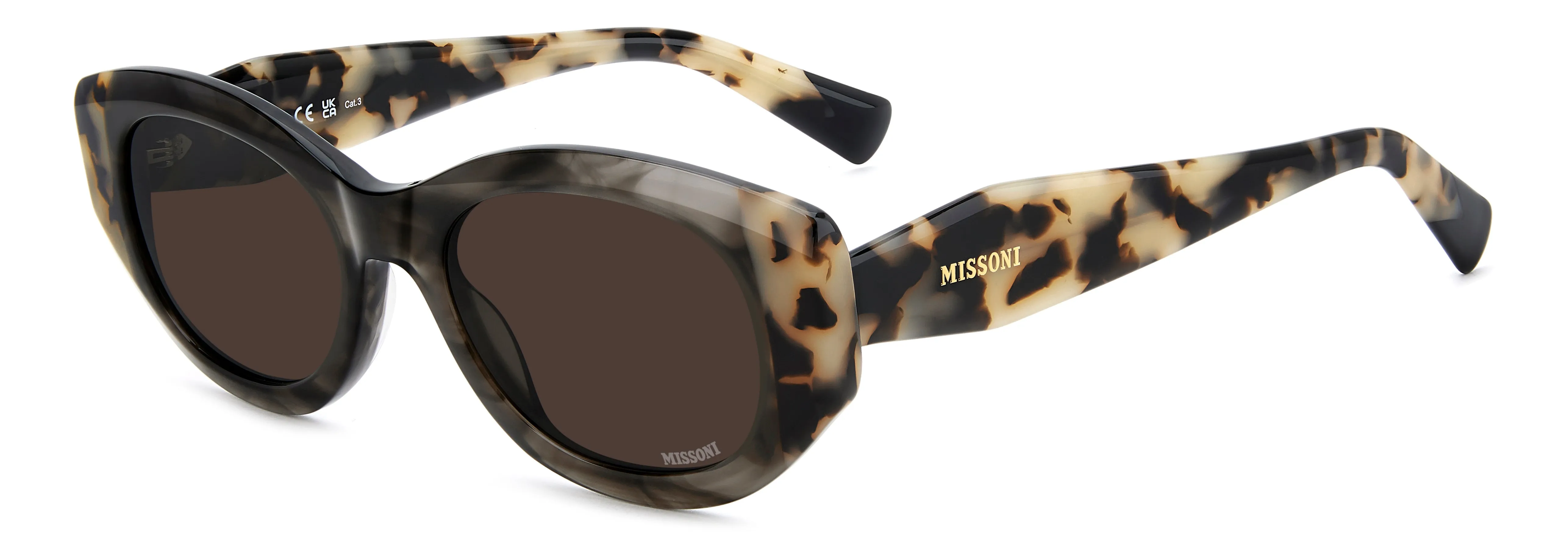 Missoni MIS 0272/S ACI/70 Occhiali da sole Acetato Grigio Marrone Rotonda Normale - immagine 1