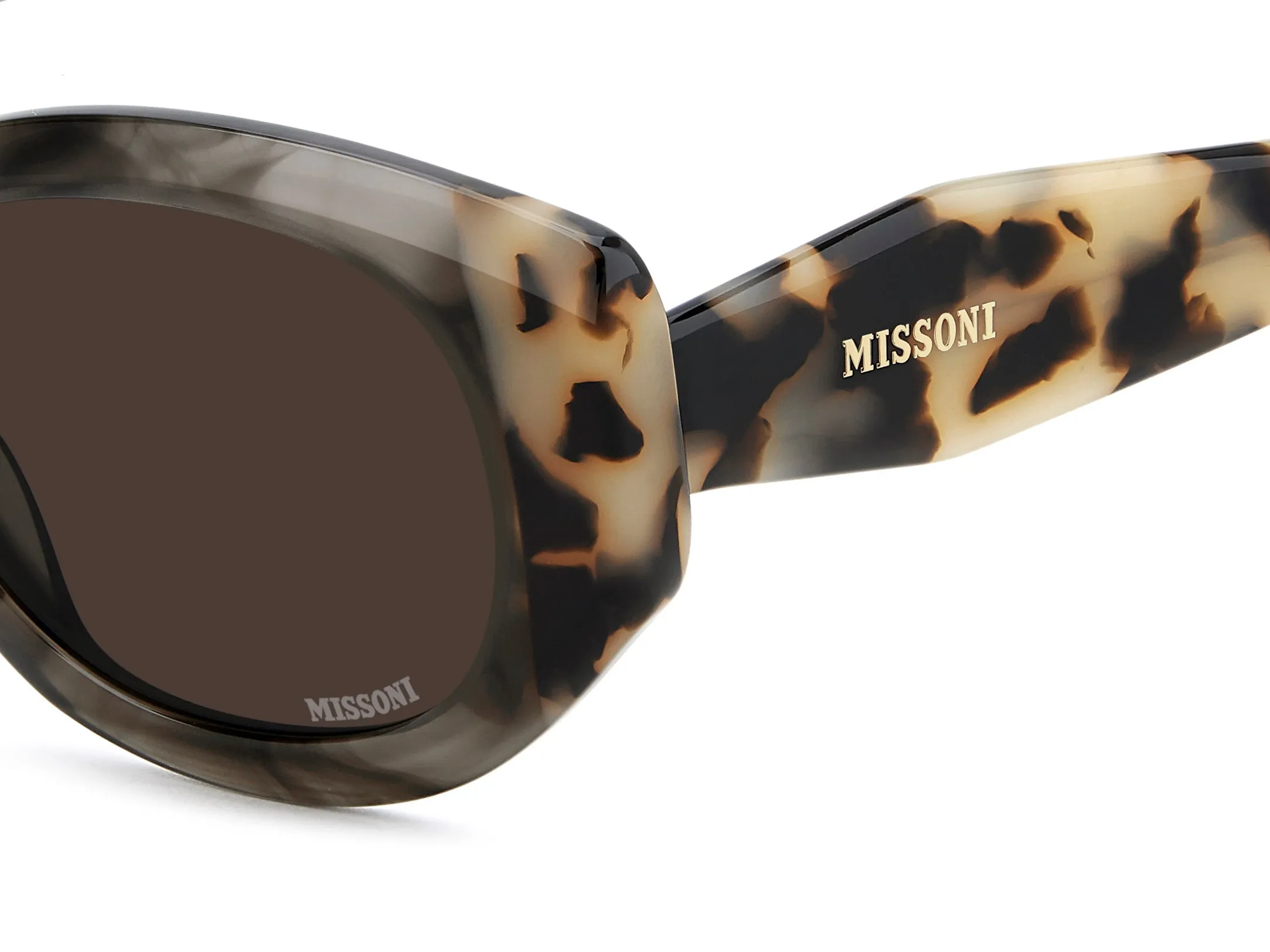 Missoni MIS 0272/S ACI/70 Occhiali da sole Acetato Grigio Marrone Rotonda Normale - immagine 3