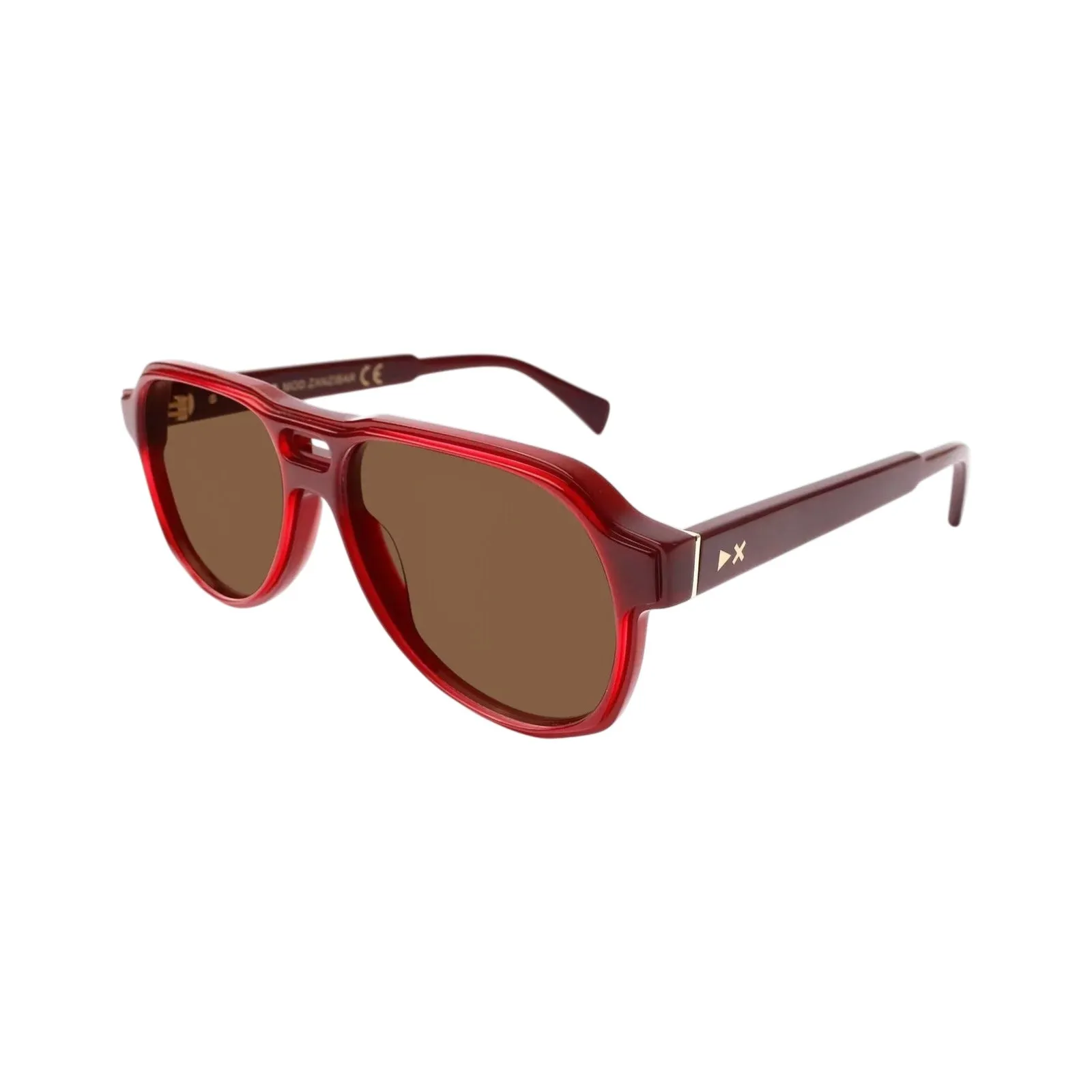 XLAB Zanzibar Occhiali da sole Acetato Bordeaux Marrone Pilot Polarizzata - immagine 1