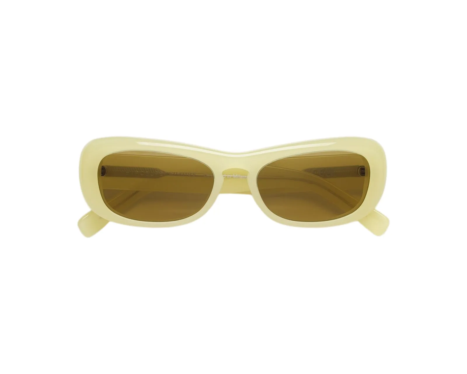 Retrosuperfuture 6DM SUGO CANARINO Occhiali da sole Acetato Giallo Marrone Squadrata Normale - immagine 2
