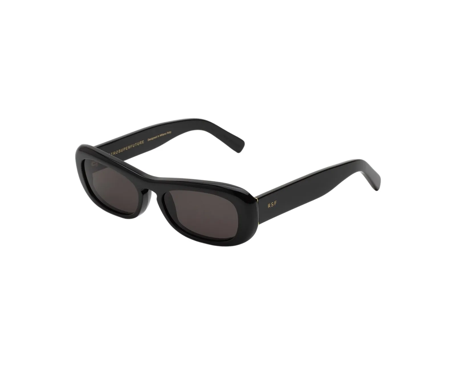 Retrosuperfuture PK5 SUGO BLACK Occhiali da sole Acetato Nero Nero Squadrata Normale - immagine 1