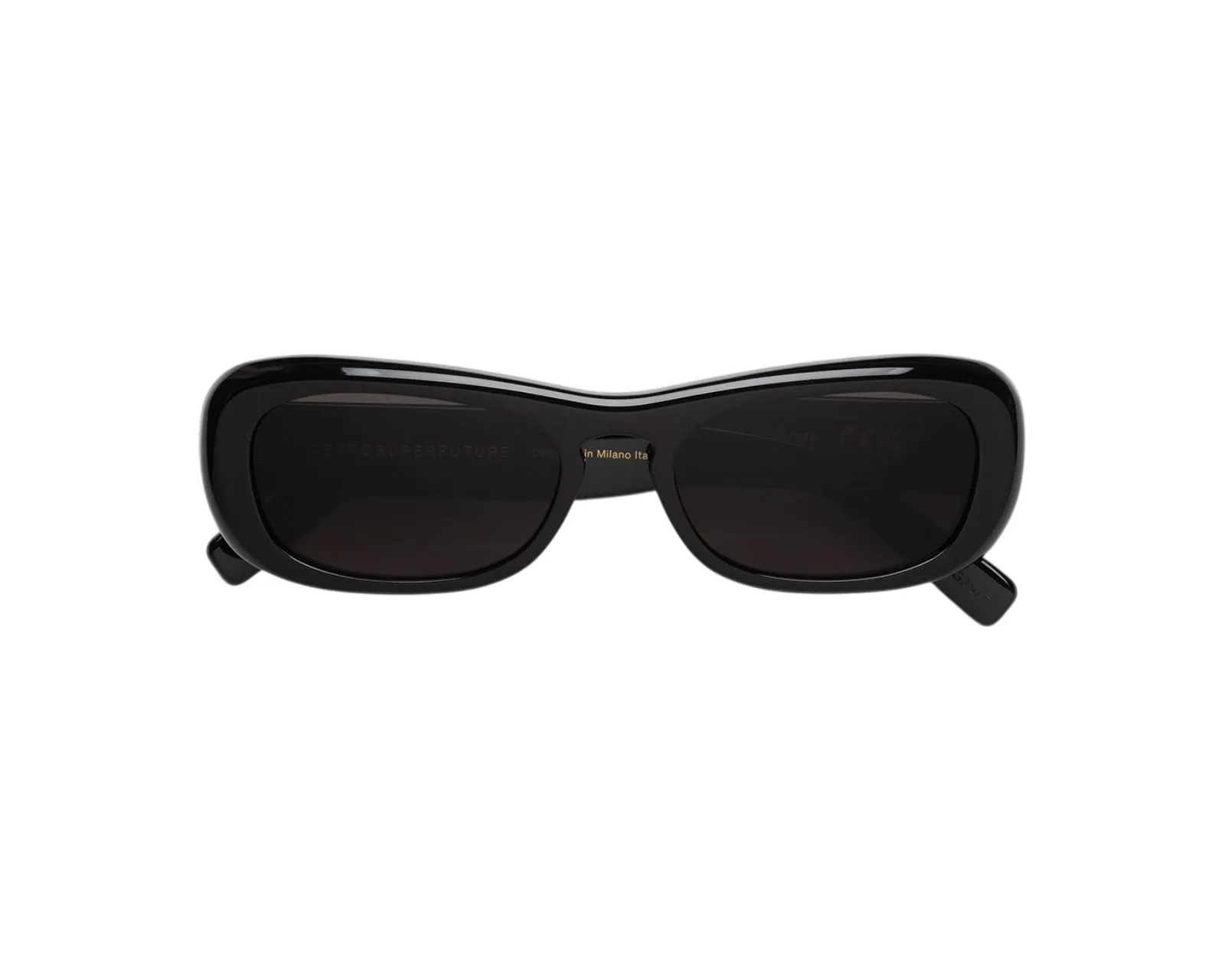 Retrosuperfuture PK5 SUGO BLACK Occhiali da sole Acetato Nero Nero Squadrata Normale - immagine 2