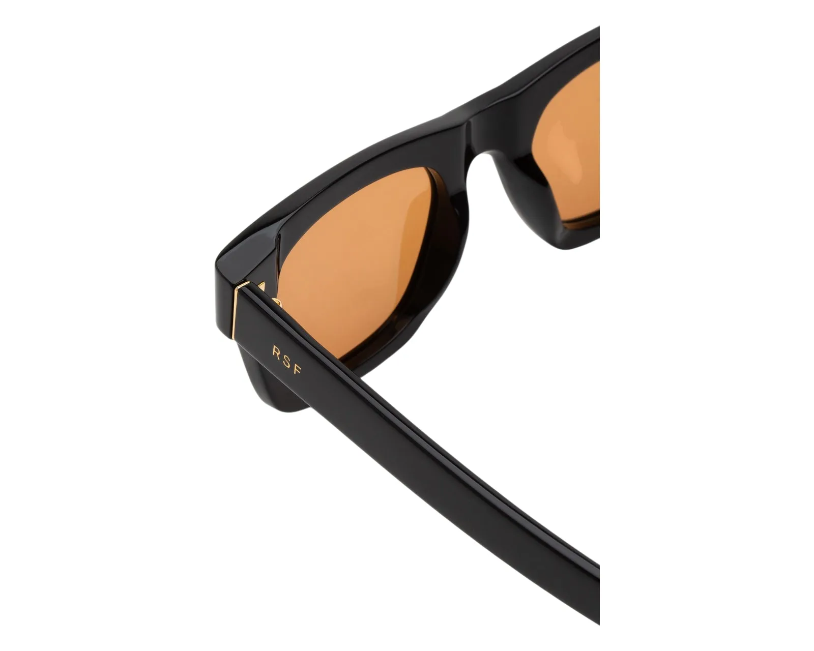 Retrosuperfuture ZOR SINTESI REFINED Occhiali da sole Acetato Nero Arancione Squadrata Normale - immagine 3
