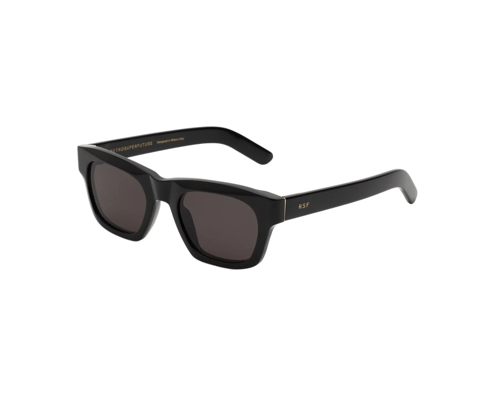 Retrosuperfuture NS9 SINTESI BLACK Occhiali da sole Acetato Nero Nero Squadrata Normale - immagine 1