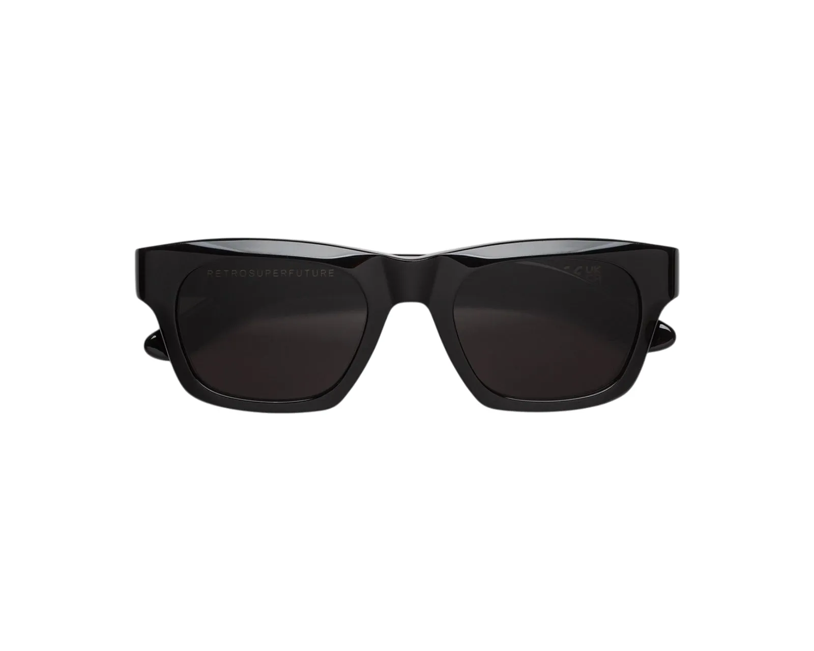 Retrosuperfuture NS9 SINTESI BLACK Occhiali da sole Acetato Nero Nero Squadrata Normale - immagine 2