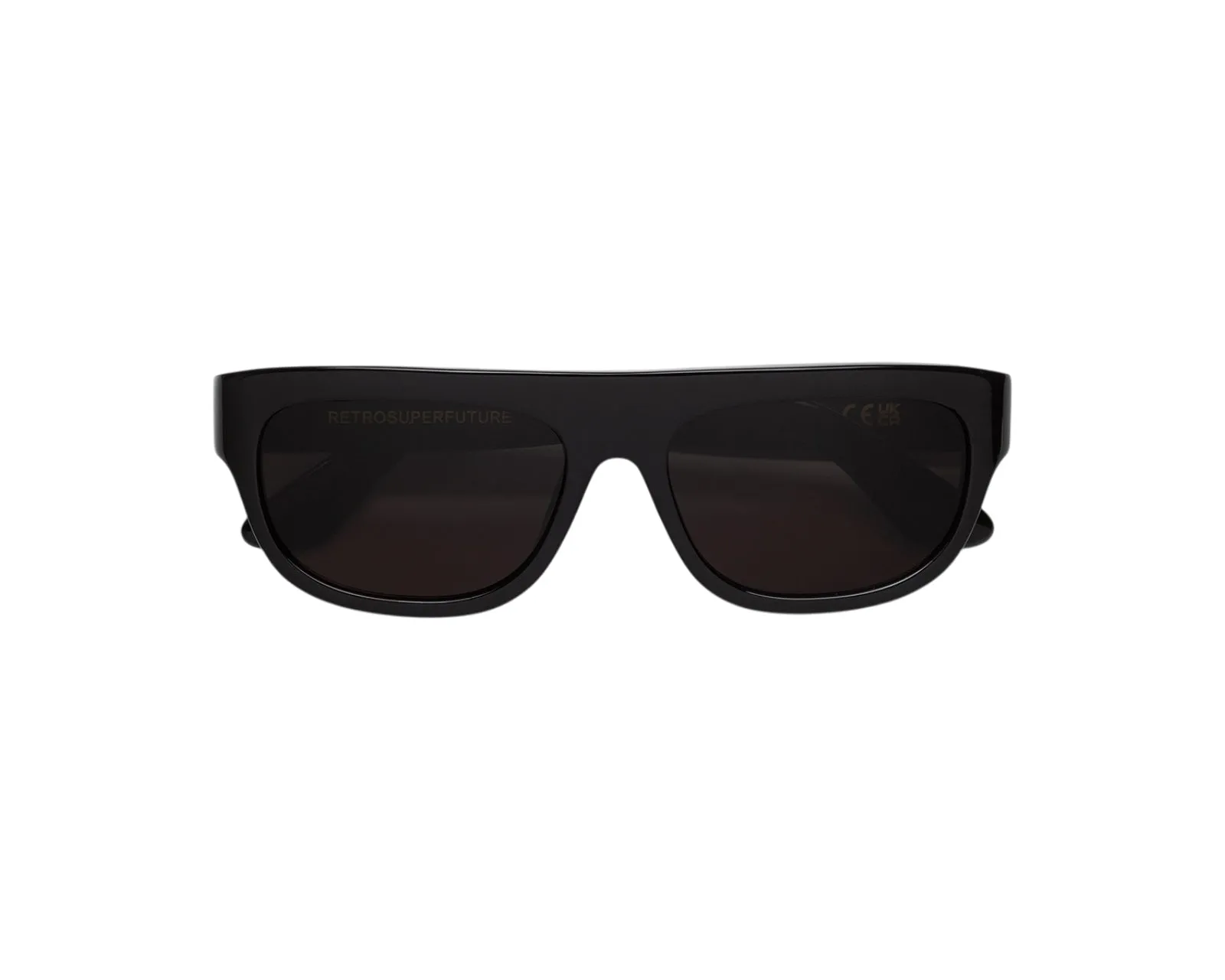 Retrosuperfuture P7D SERIOSO BLACK Occhiali da sole Acetato Nero Nero Geometrica Normale - immagine 2