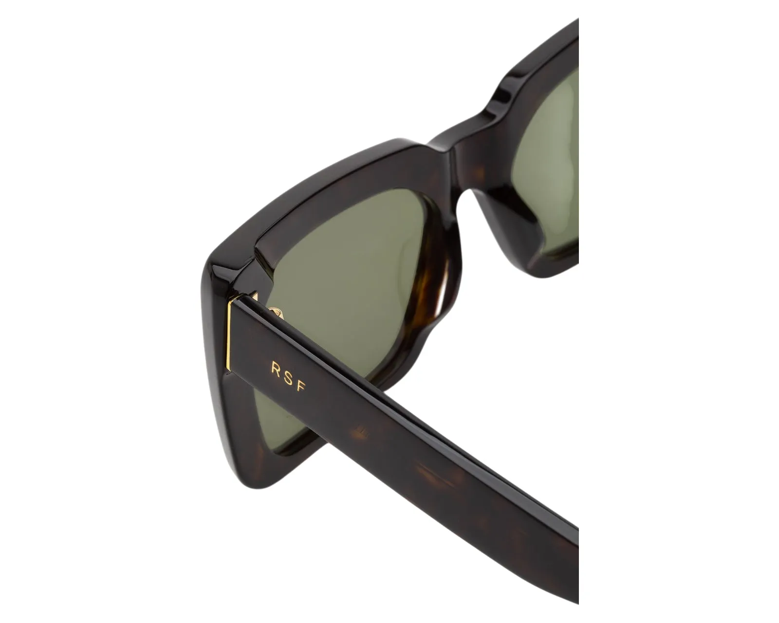 Retrosuperfuture IK1 SENTA HAVANA Occhiali da sole Acetato Havana Verde Squadrata Normale - immagine 3