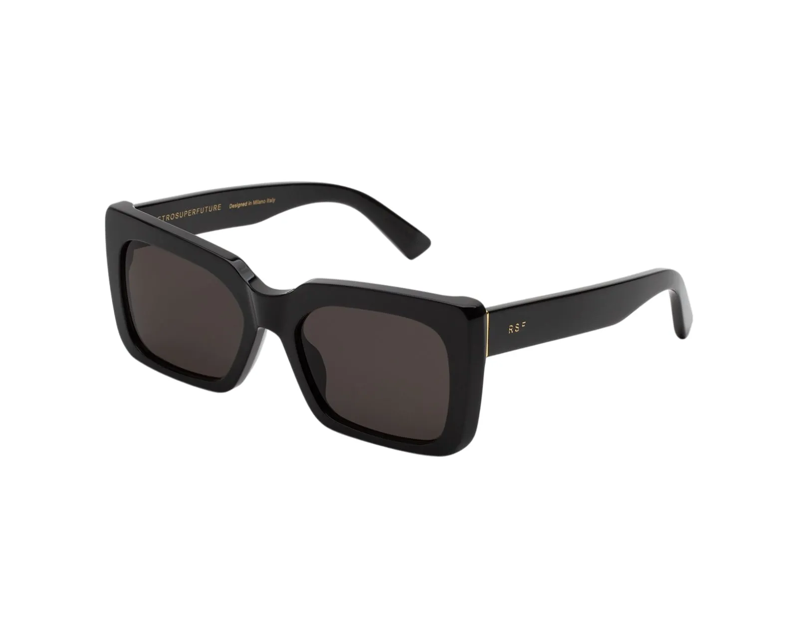 Retrosuperfuture ZGM SENTA BLACK Occhiali da sole Acetato Nero Nero Squadrata Normale - immagine 1