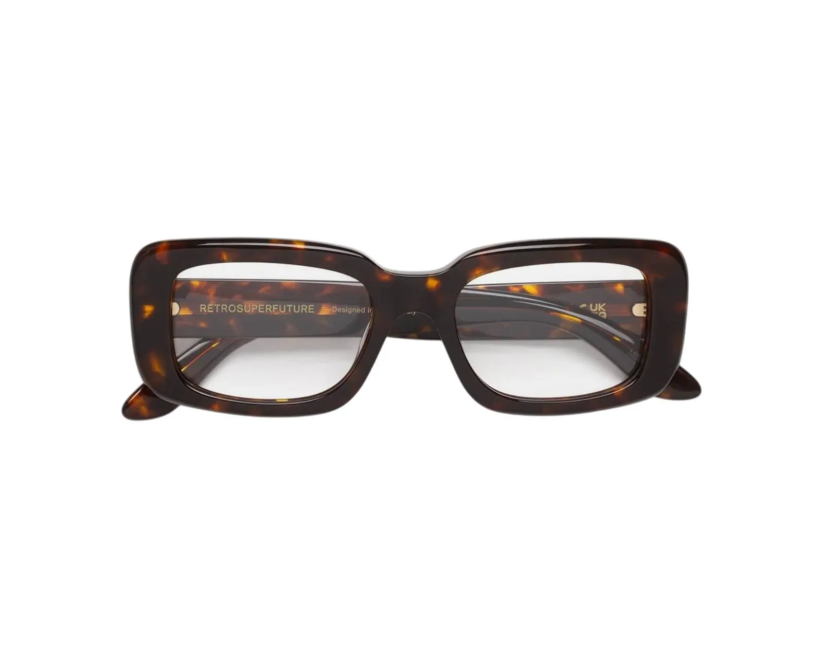 Retrosuperfuture M3F NUMERO 148 BURNT Montature da vista Acetato Havana Squadrata - immagine 2