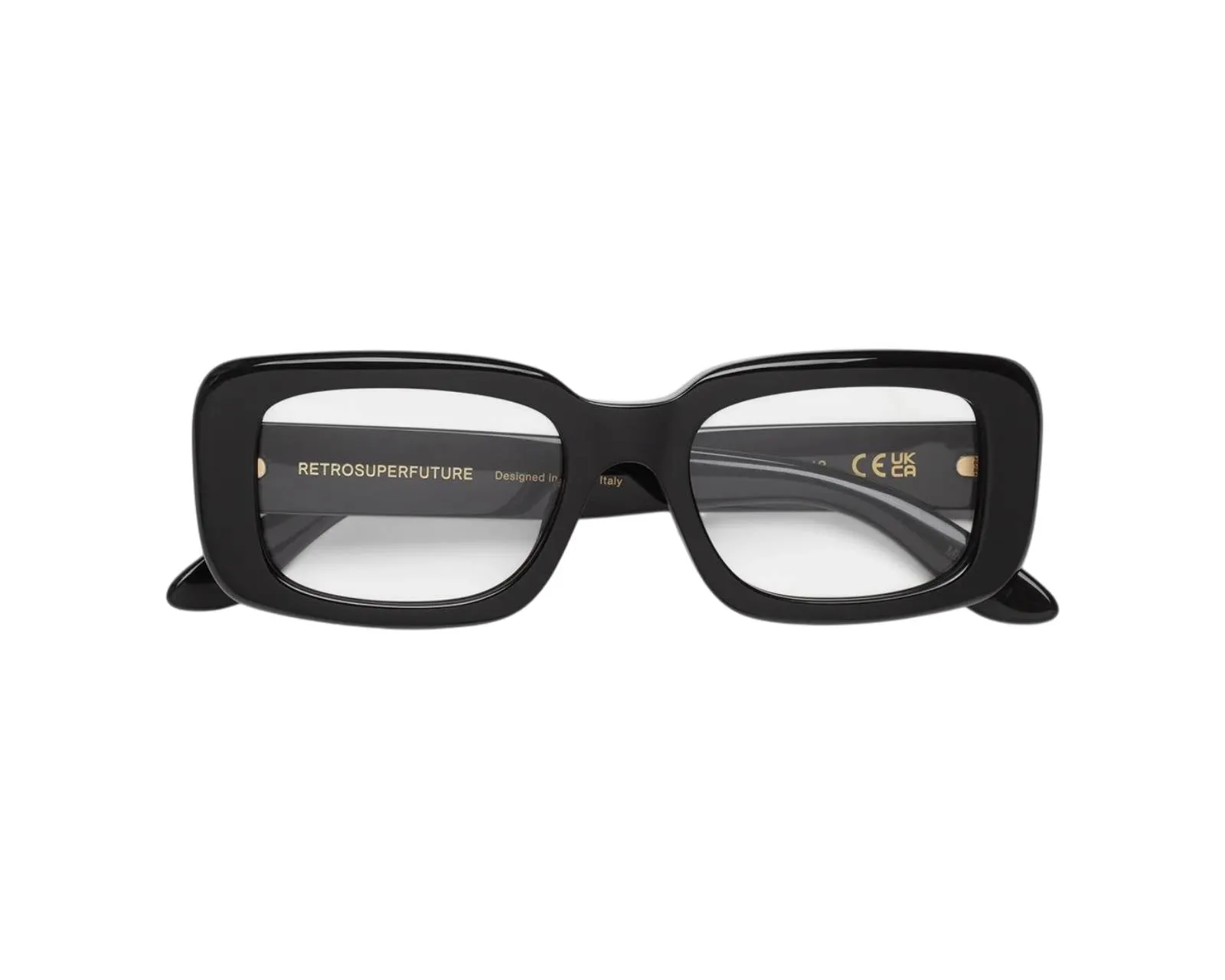 Retrosuperfuture MNM NUMERO 148 NERO Montature da vista Acetato Nero Squadrata - immagine 2