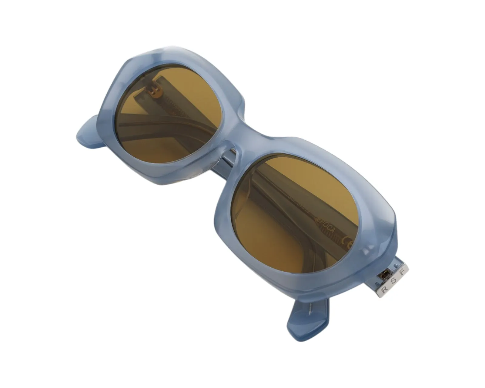 Retrosuperfuture GQP EPOCA BELLA Occhiali da sole Acetato Azzurro Marrone Geometrica Normale - immagine 3