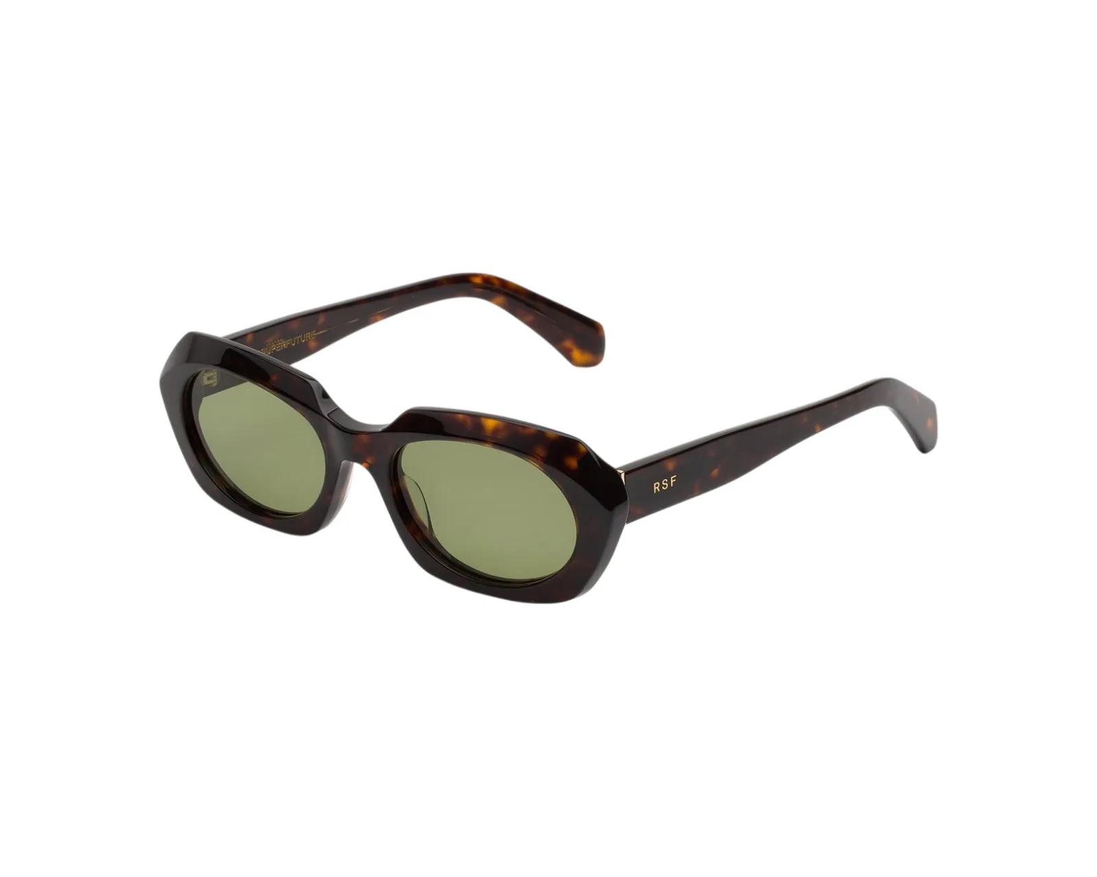 Retrosuperfuture HZV EPOCA 3627 Occhiali da sole Acetato Havana Verde Geometrica Normale - immagine 1