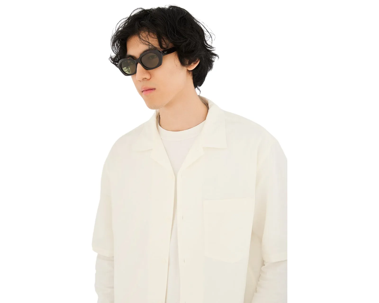 Retrosuperfuture HZV EPOCA 3627 Occhiali da sole Acetato Havana Verde Geometrica Normale - immagine 4