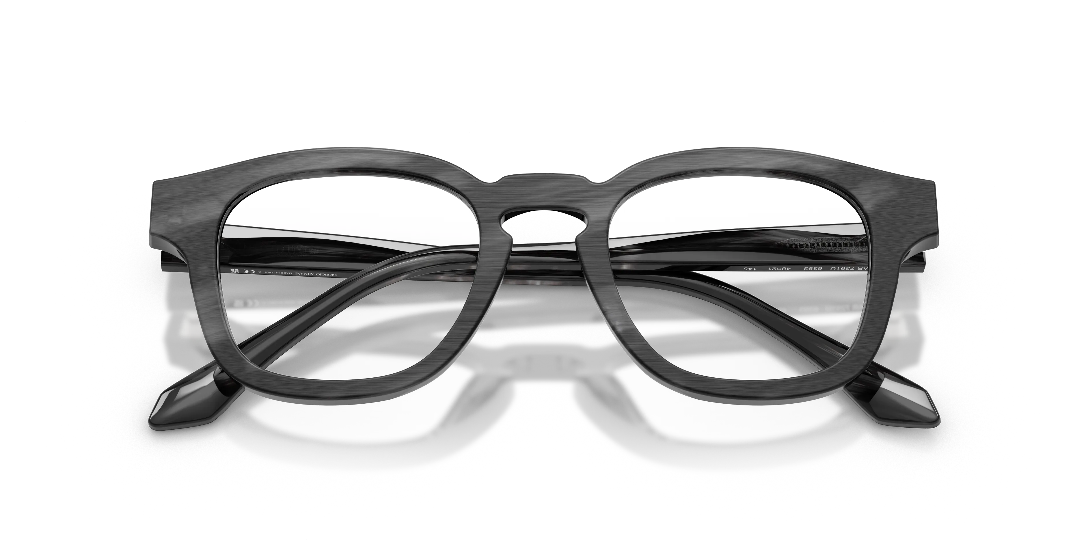 Giorgio Armani AR7291U 6393 Montature da vista Acetato Tartaruga Trasparente Pillow Normale - immagine 2