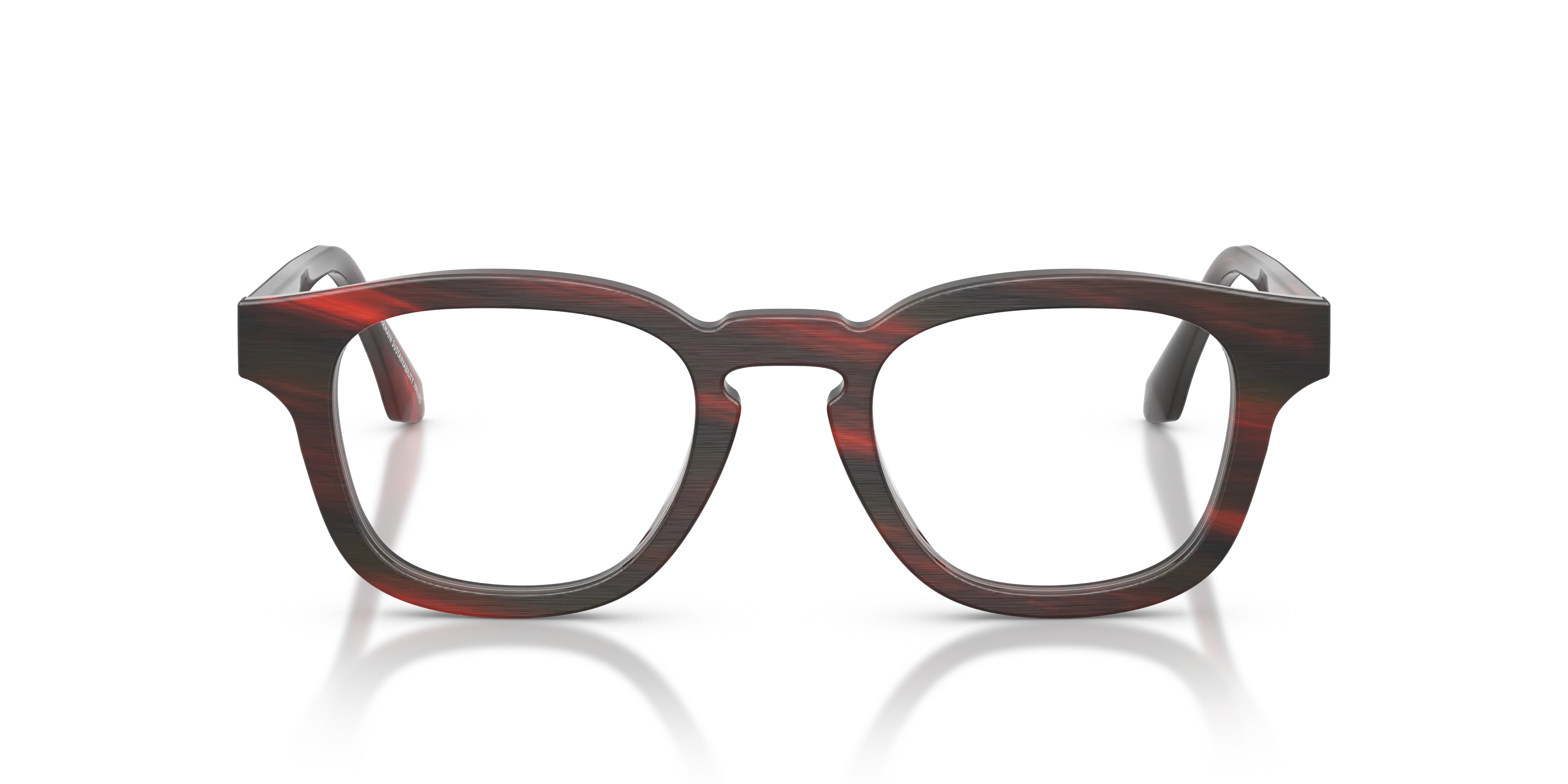 Giorgio Armani AR7291U 6392 Montature da vista Acetato Rosso Trasparente Pillow Normale - immagine 3