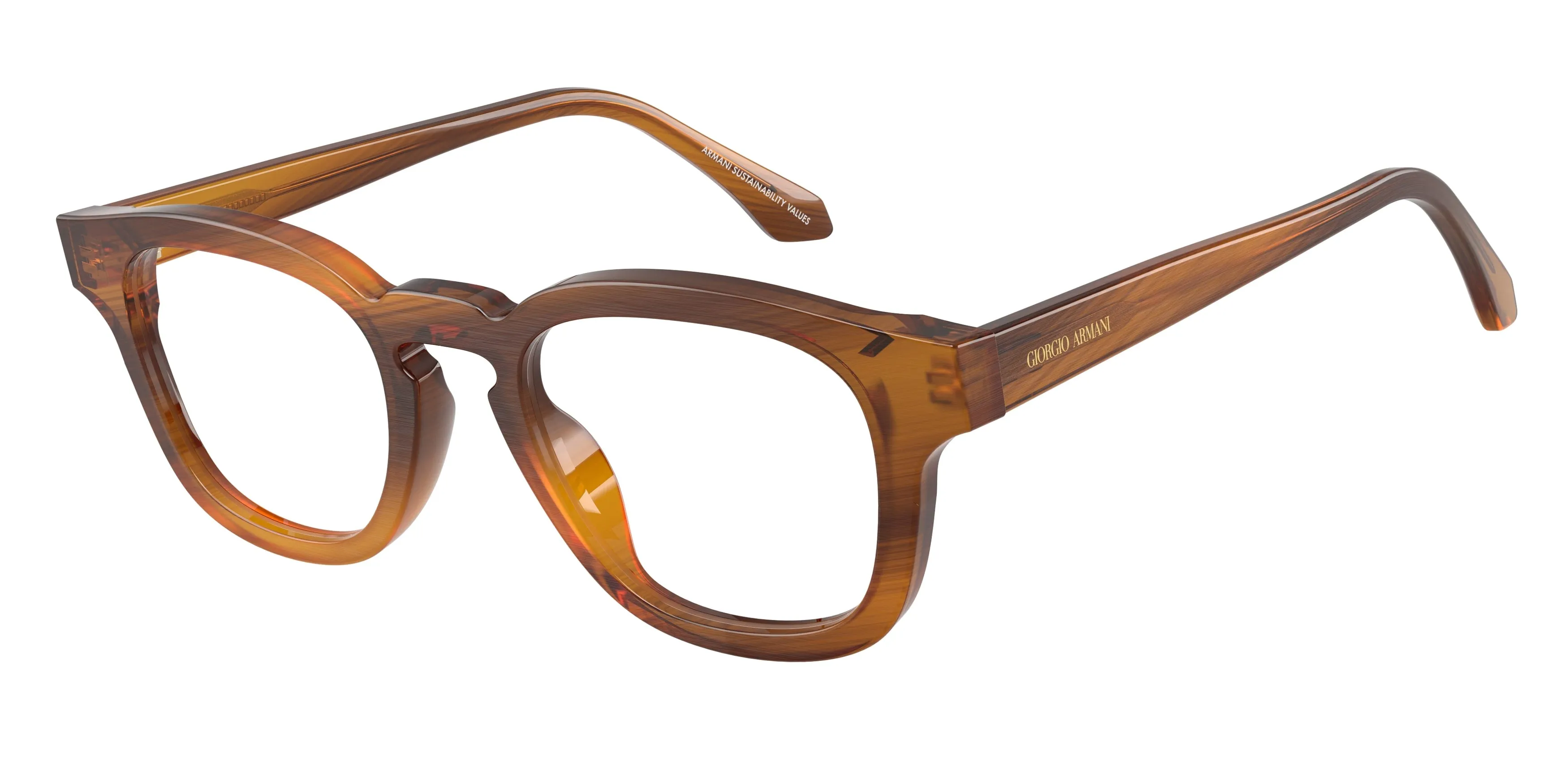 Giorgio Armani AR7291U 6163 Montature da vista Acetato Tartaruga Trasparente Pillow Normale - immagine 1