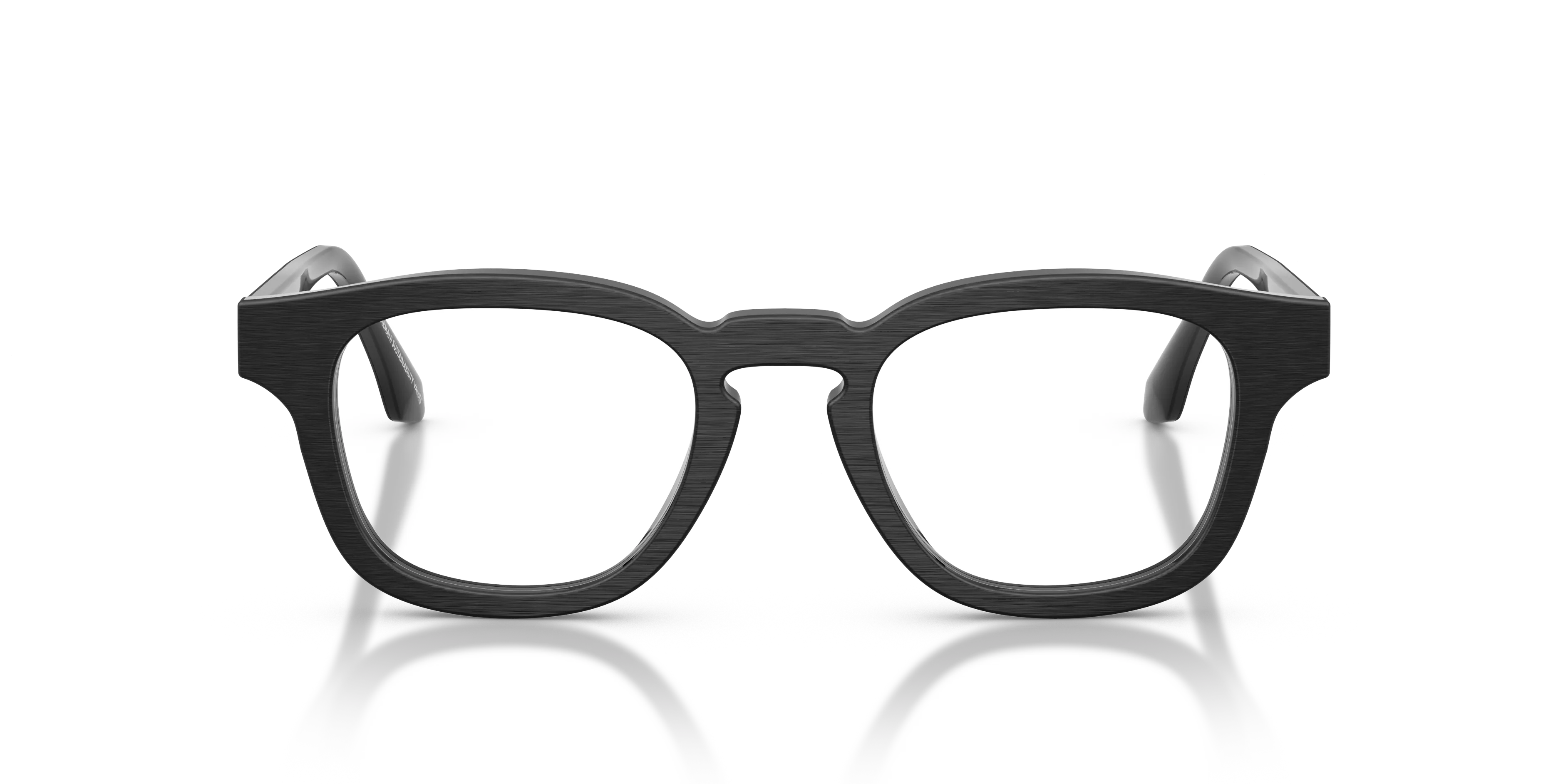 Giorgio Armani AR7291U 5009 Montature da vista Acetato Nero Trasparente Pillow Normale - immagine 3