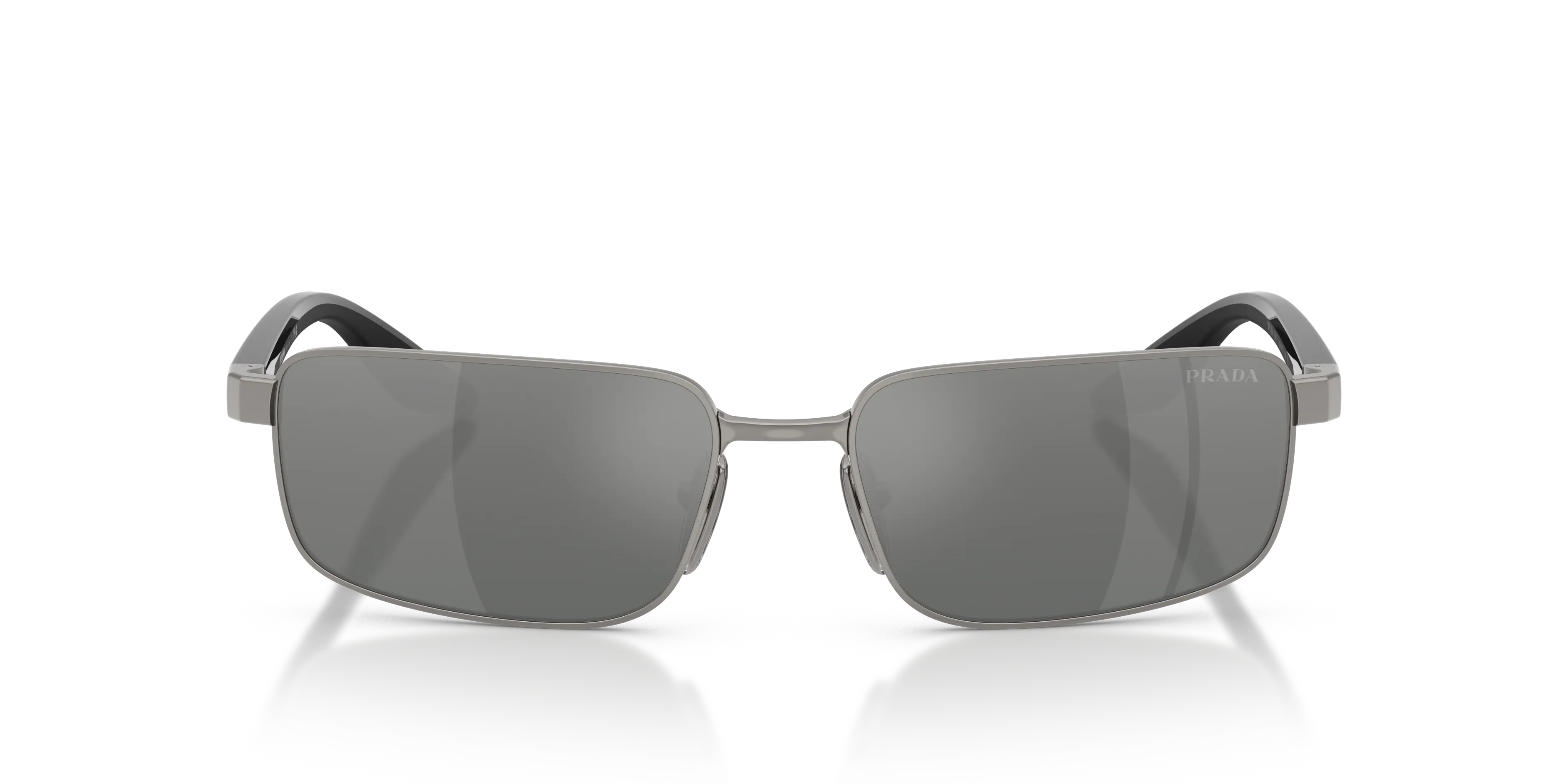 Prada Linea Rossa PS B54S 5AV41A Occhiali da sole Metallo Grigio Grigio Squadrata Normale - immagine 3