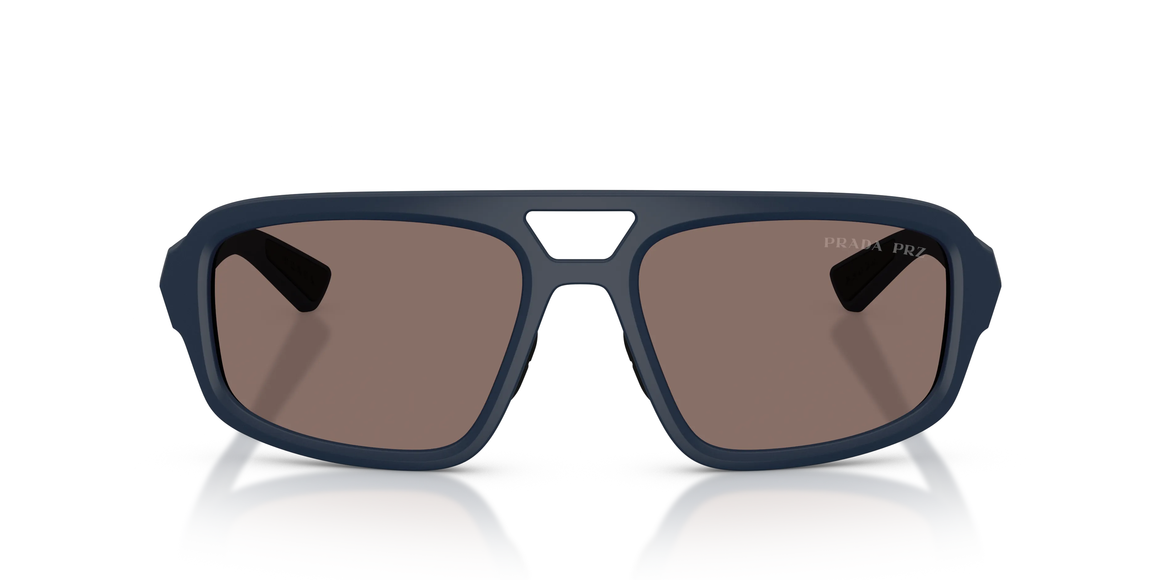 Prada Linea Rossa PS B11SU TFY05C Occhiali da sole Iniettato Blu Grigio Geometrica Polarizzata - immagine 3