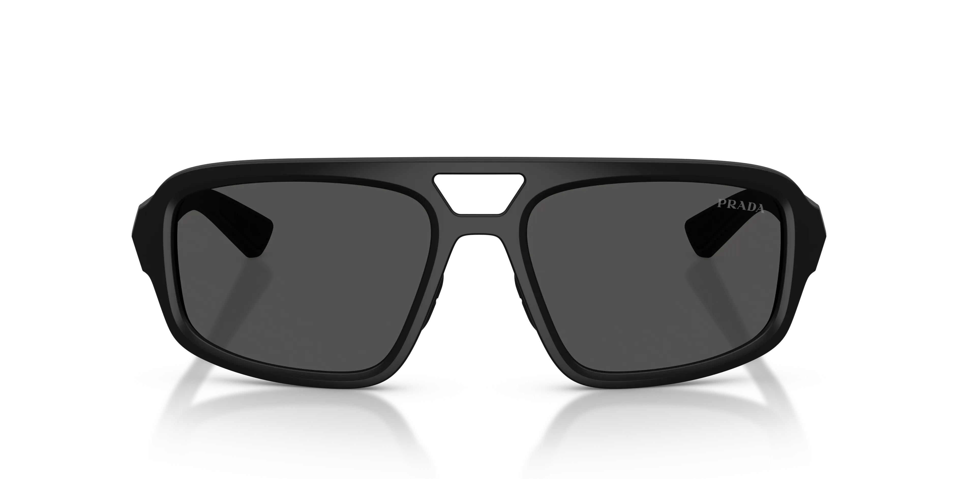 Prada Linea Rossa PS B11SU 1BO08Z Occhiali da sole Iniettato Nero Grigio Geometrica Normale - immagine 3