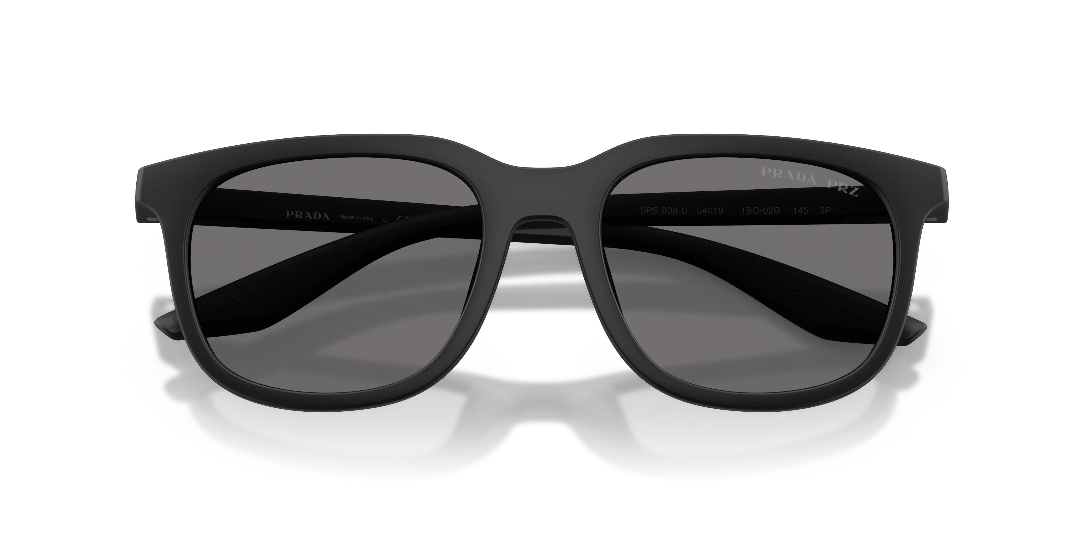 Prada Linea Rossa PS B09SU 1BO02G Occhiali da sole Iniettato Nero Grigio Pillow Polarizzata - immagine 2