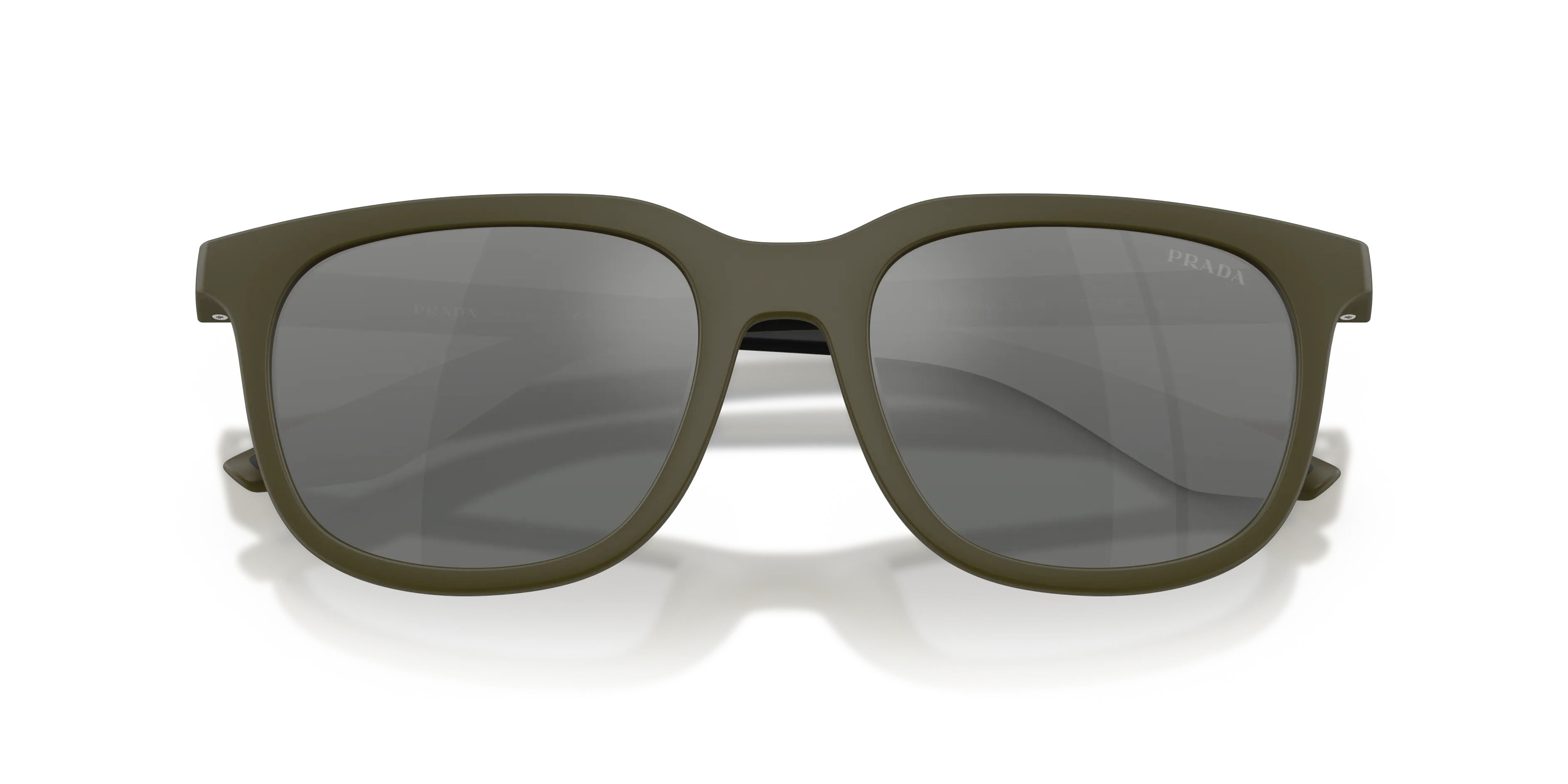 Prada Linea Rossa PS B09SU 15X41A Occhiali da sole Iniettato Verde Grigio Pillow Normale Sfumato - immagine 2