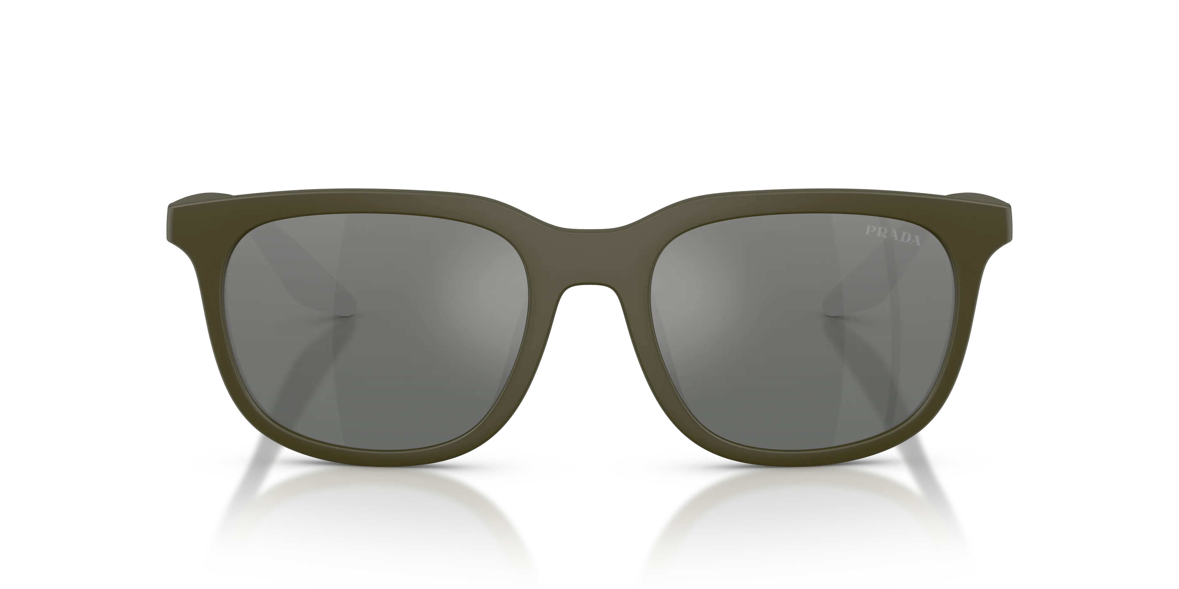 Prada Linea Rossa PS B09SU 15X41A Occhiali da sole Iniettato Verde Grigio Pillow Normale Sfumato - immagine 3