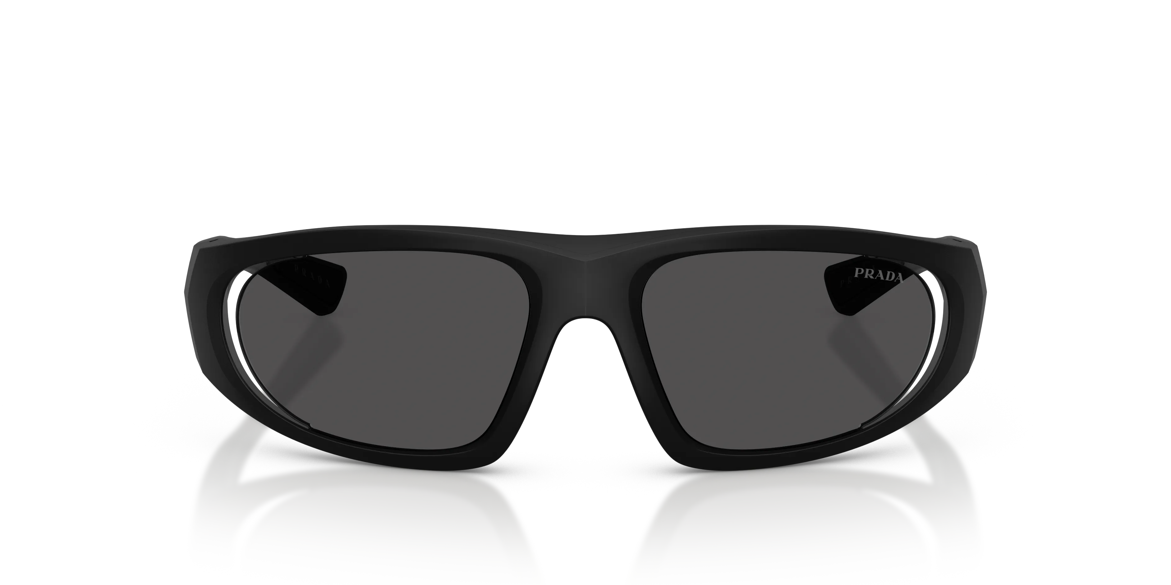 Prada Linea Rossa PS B03S 1BO06F Occhiali da sole Iniettato Nero Grigio Geometrica Normale - immagine 3
