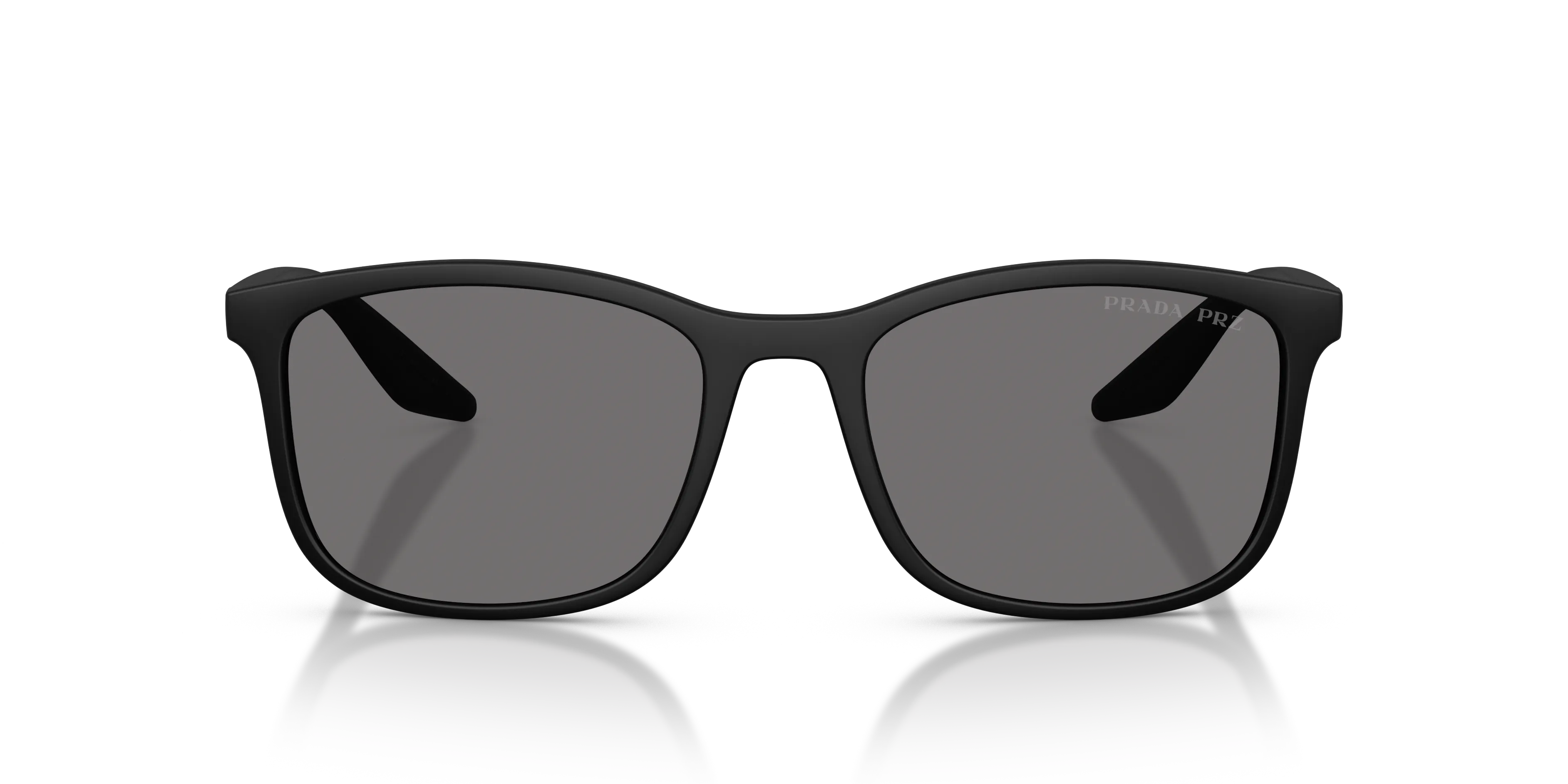 Prada Linea Rossa PS A08S DG002G Occhiali da sole Iniettato Nero Grigio Pillow Polarizzata - immagine 3