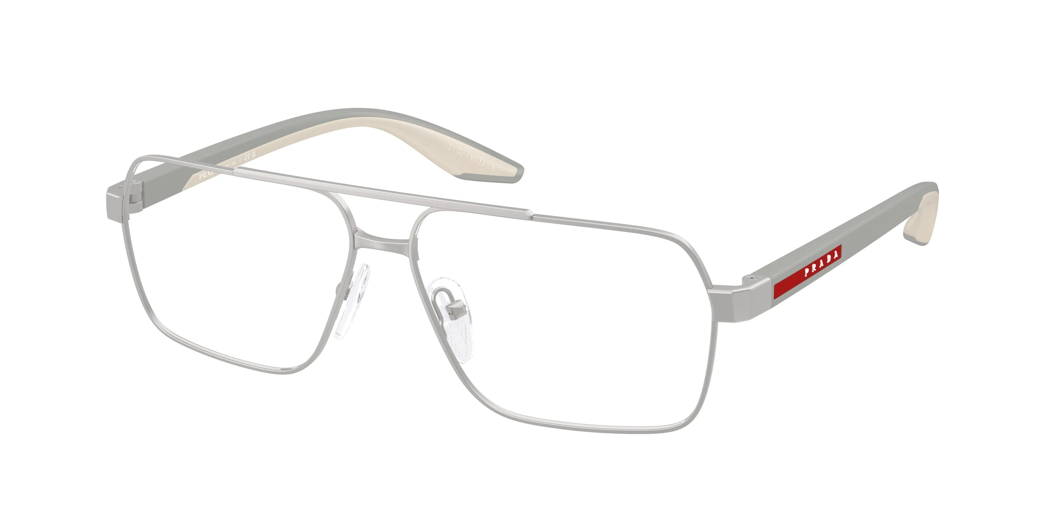 Prada Linea Rossa PS 51TV 18X1O1 Montature da vista Metallo Marrone Trasparente Squadrata Normale - immagine 1