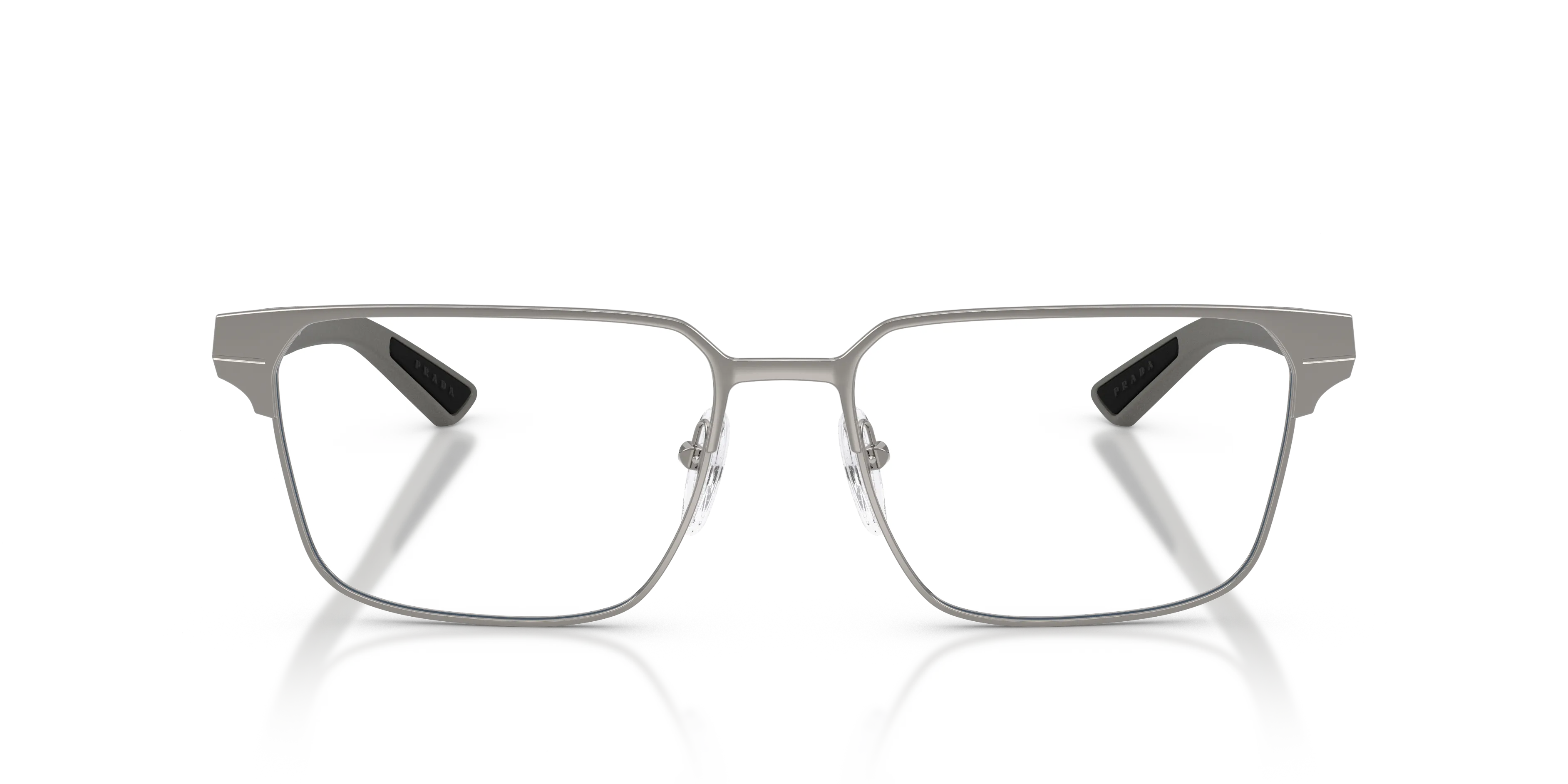 Prada Linea Rossa PS 50TV 5AV1O1 Montature da vista Metallo Grigio Trasparente Squadrata Normale - immagine 3