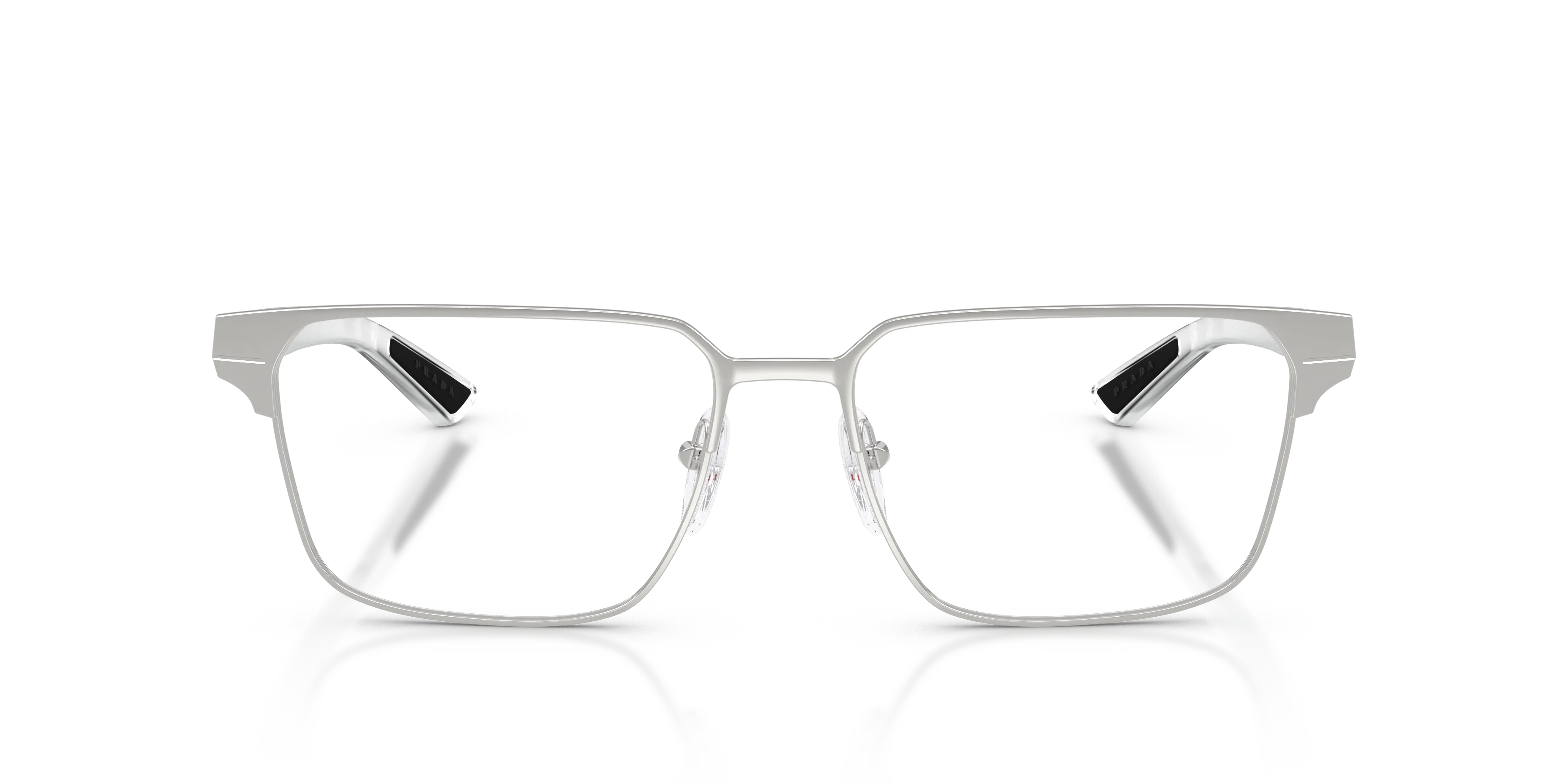 Prada Linea Rossa PS 50TV 1BC1O1 Montature da vista Metallo Argento Trasparente Squadrata Normale - immagine 3