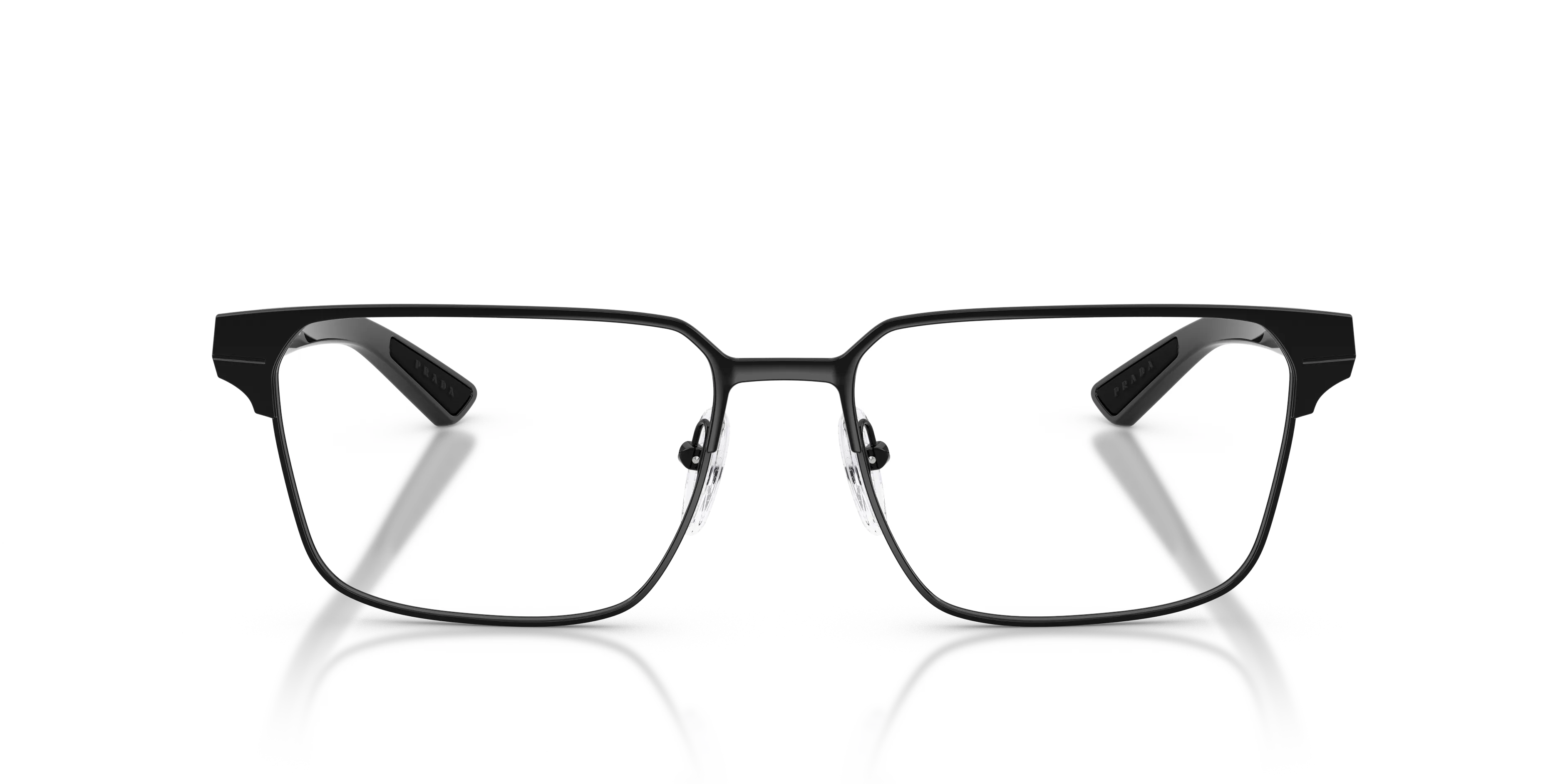 Prada Linea Rossa PS 50TV 1AB1O1 Montature da vista Metallo Nero Trasparente Squadrata Normale - immagine 3