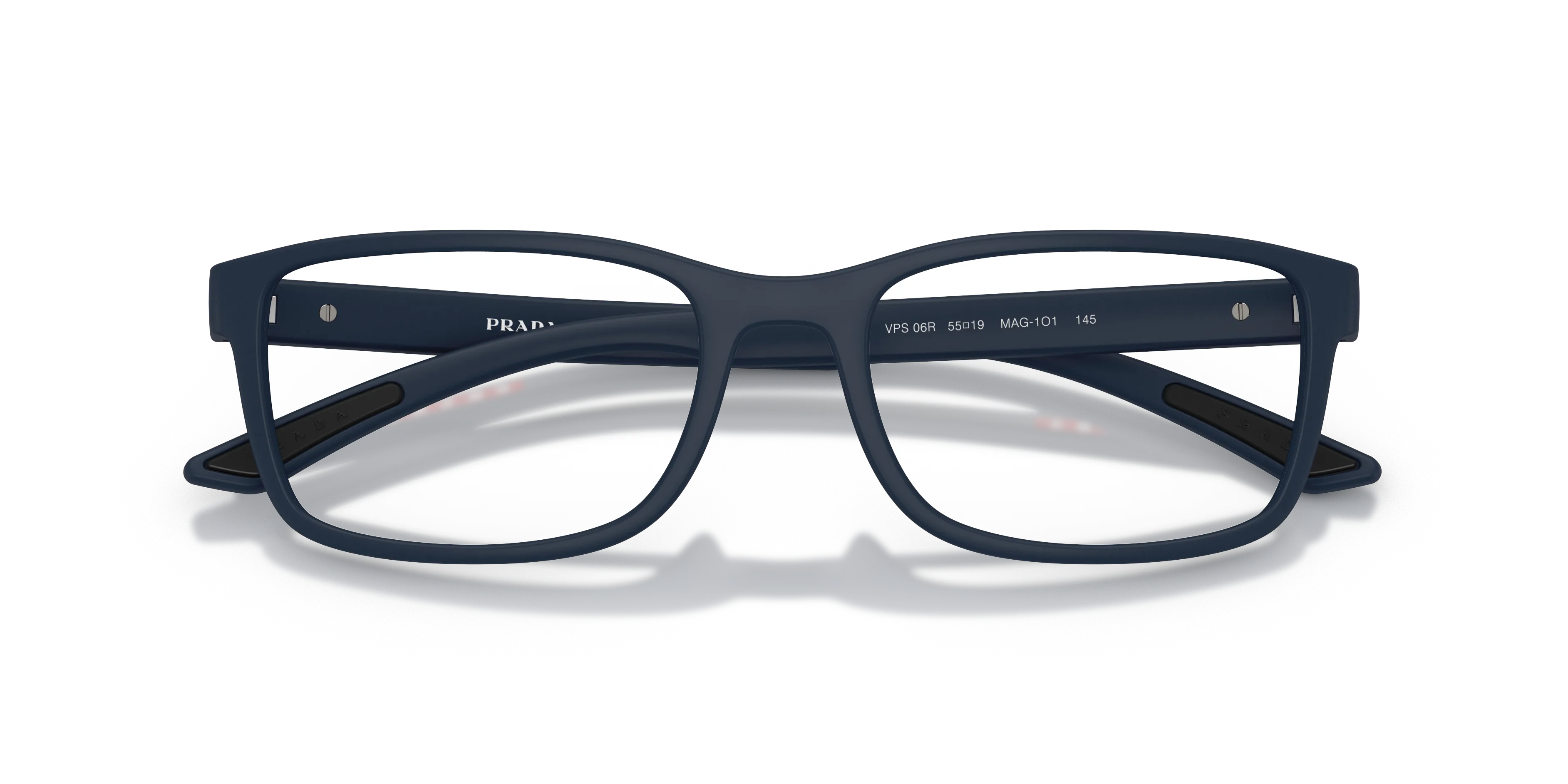 Prada Linea Rossa PS 06RV MAG1O1 Montature da vista Iniettato Blu Trasparente Pillow Normale - immagine 2