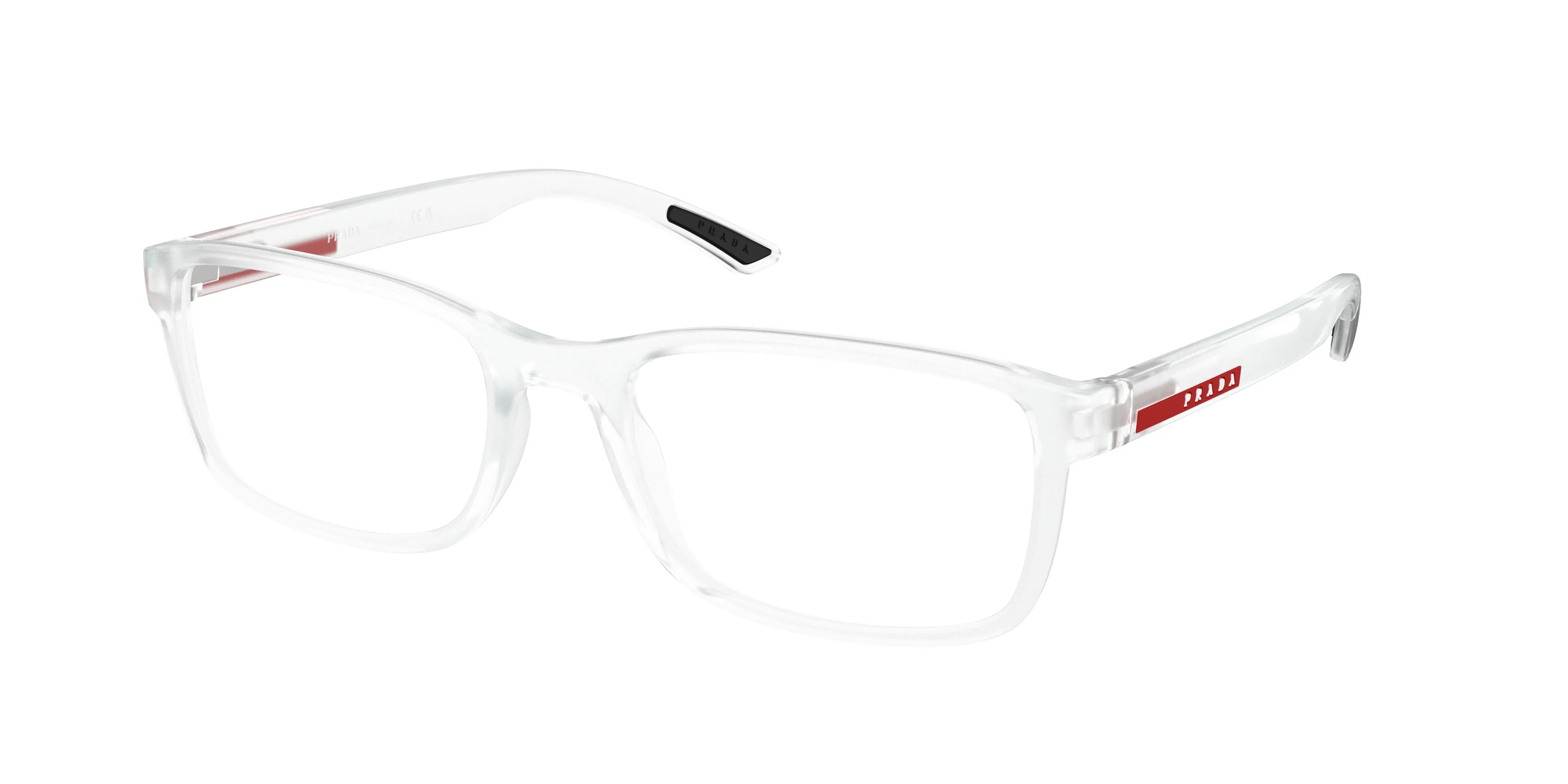 Prada Linea Rossa PS 06RV 14V1O1 Montature da vista Iniettato Trasparente Trasparente Pillow Normale - immagine 1