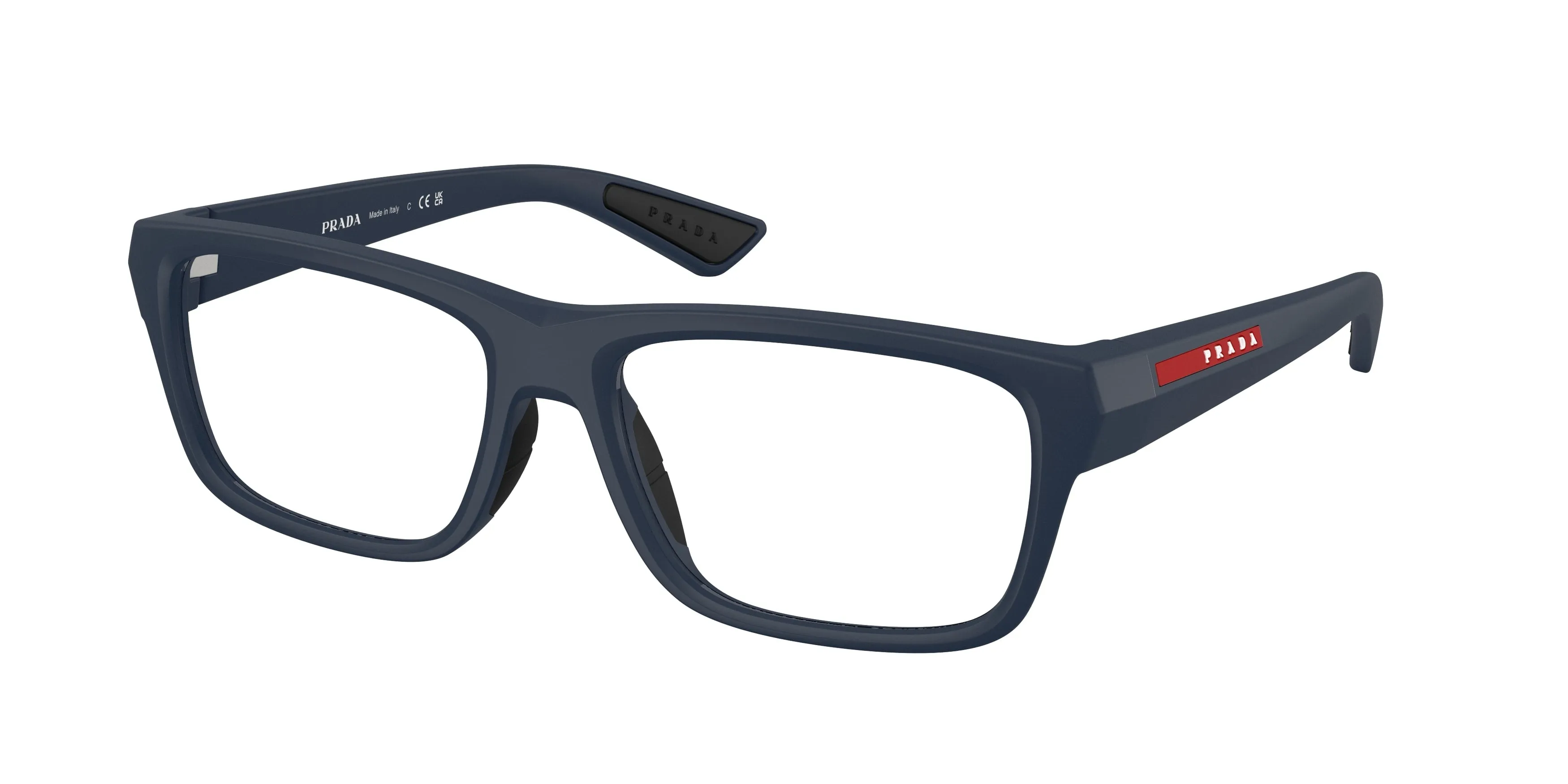 Prada Linea Rossa PS 02TV MAG1O1 Montature da vista Iniettato Blu Trasparente Pillow Normale - immagine 1