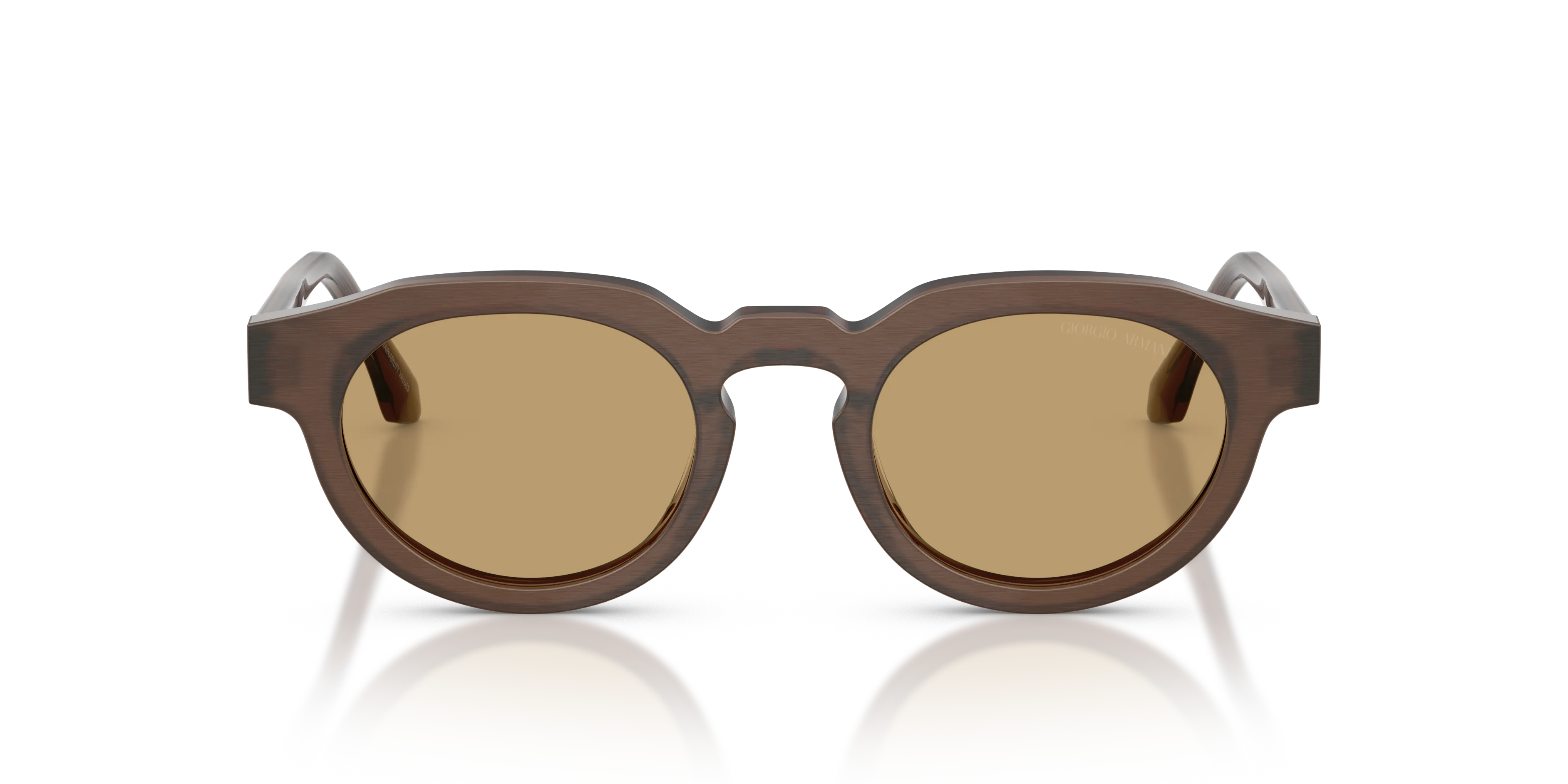 Giorgio Armani AR8255U 639473 Occhiali da sole Acetato Marrone Marrone Rotonda Normale - immagine 3