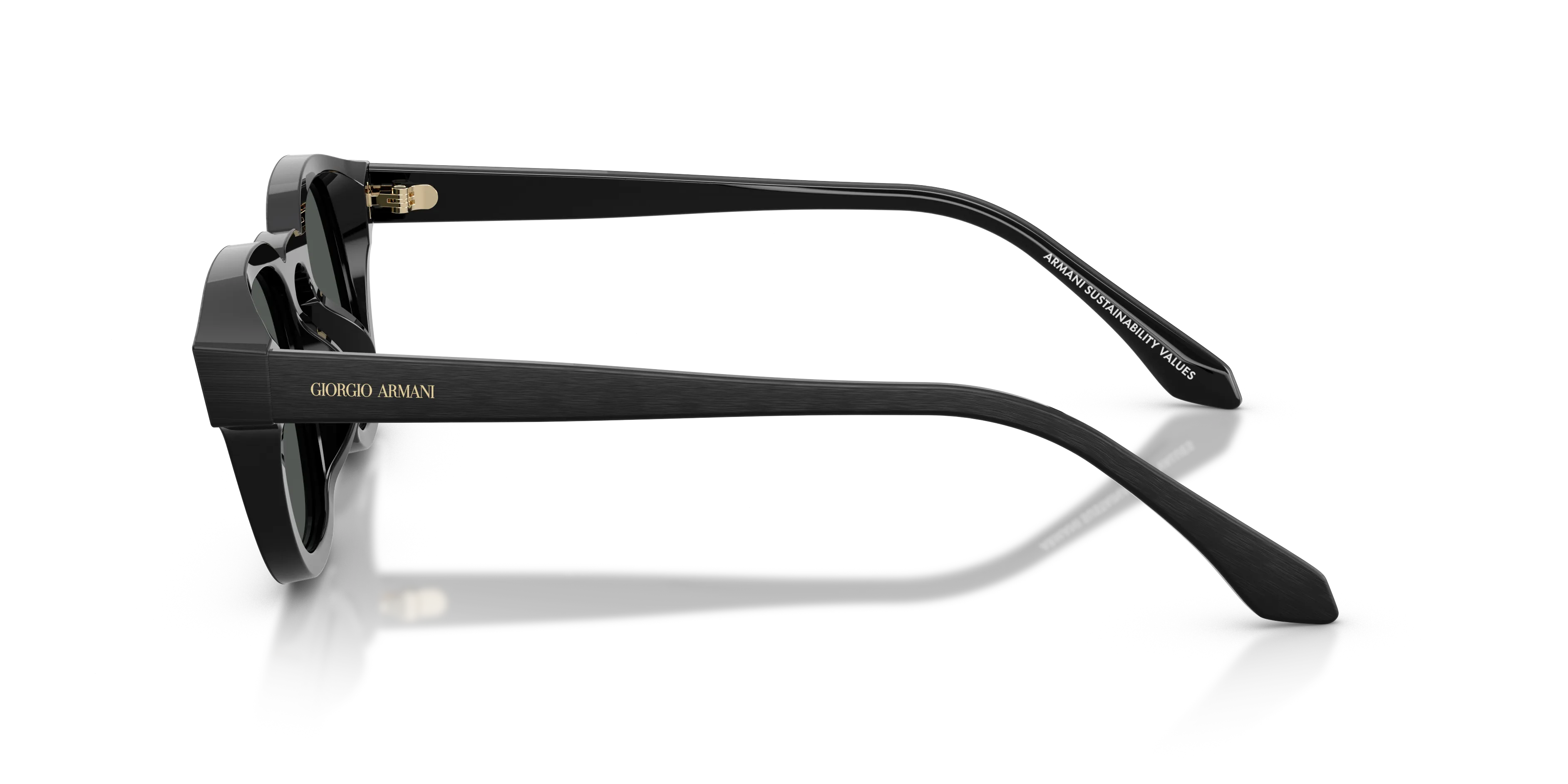 Giorgio Armani AR8254U 500987 Occhiali da sole Acetato Nero Grigio Pillow Normale - immagine 4