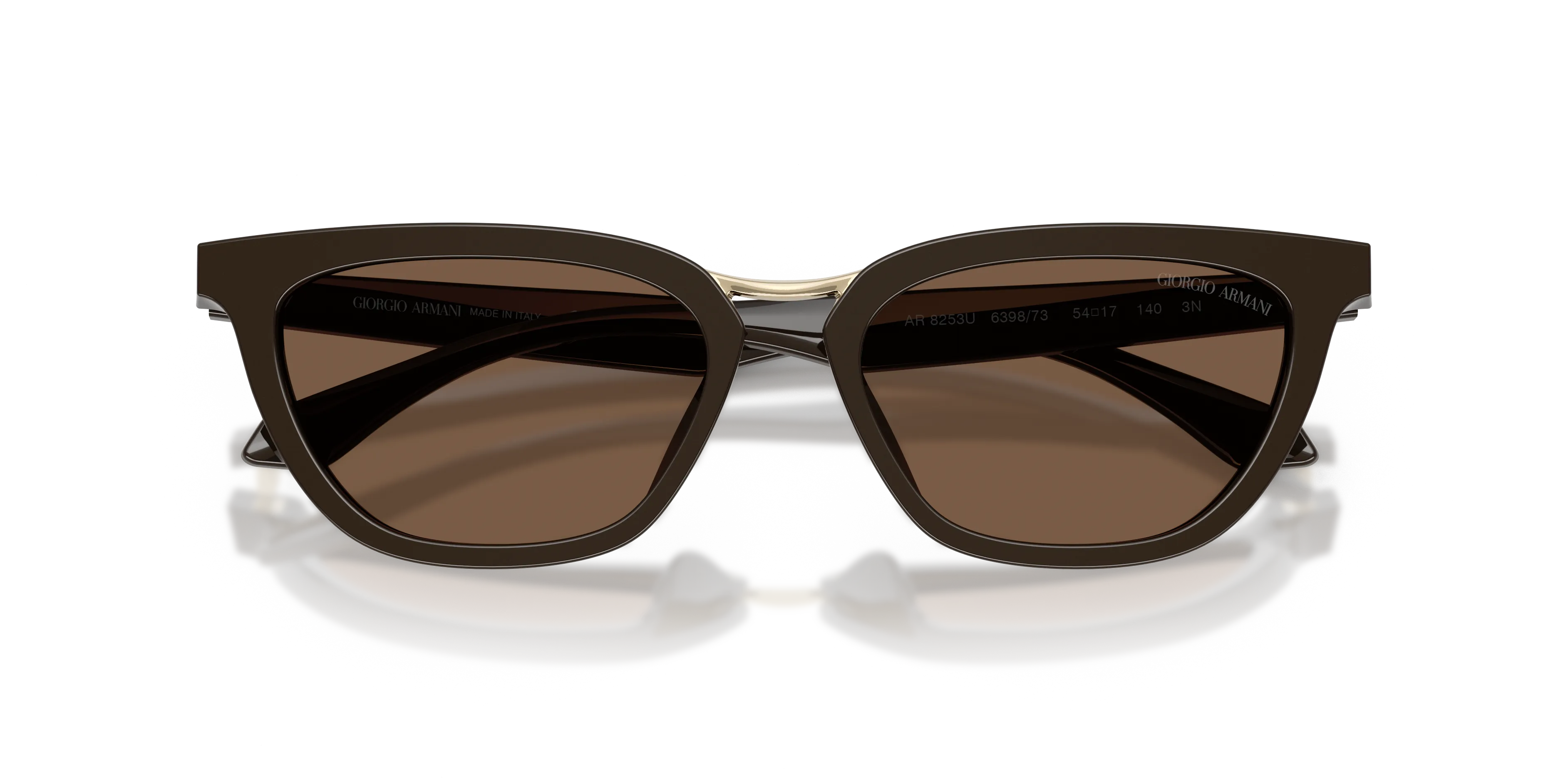 Giorgio Armani AR8253U 639873 Occhiali da sole Acetato Marrone Marrone Farfalla Normale - immagine 2