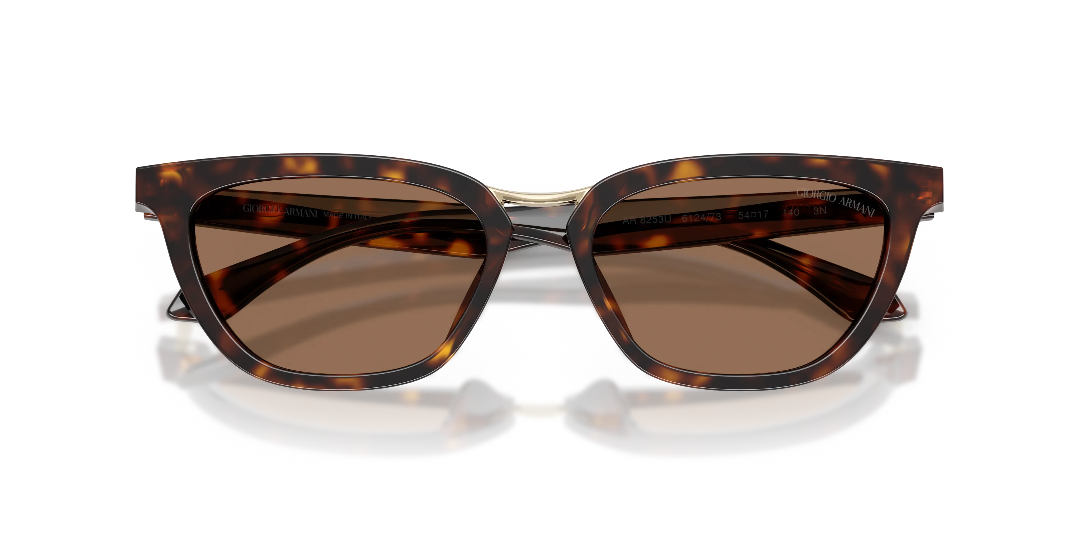 Giorgio Armani AR8253U 612473 Occhiali da sole Acetato Tartaruga Marrone Farfalla Normale - immagine 2